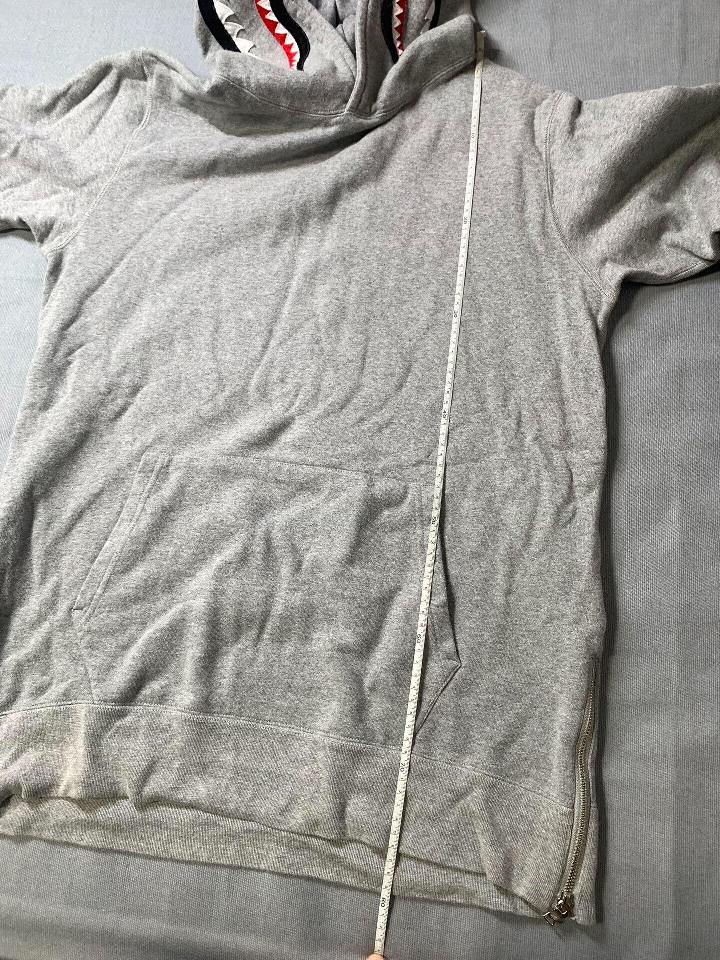 Bape Bape Gray Shark Hoodie Size US L / EU 52-54 / 3 - 9 Thumbnail