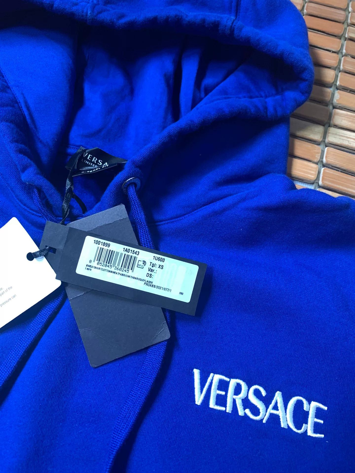 Versace Versace Wool Spliced Hoodie Size US XS / EU 42 / 0 - 3 Thumbnail