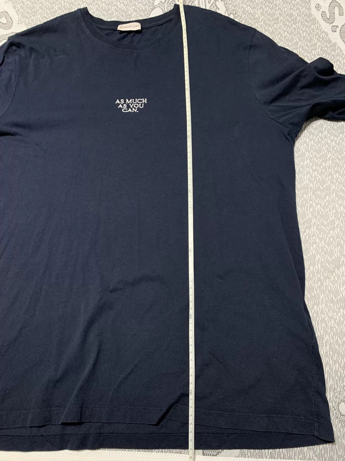 Moncler Moncler Navy Smiley Print Sleeve Sweatshirt Size US XL / EU 56 / 4 - 8 Thumbnail