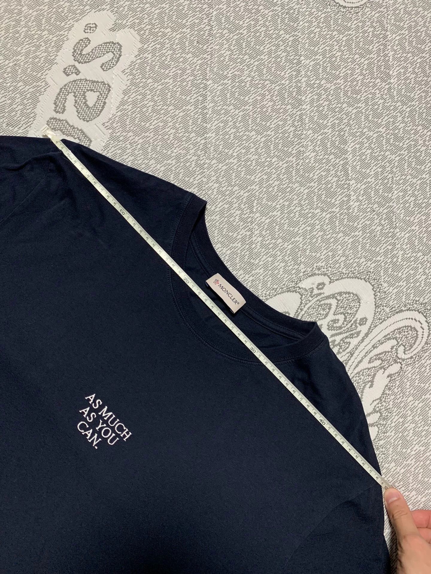 Moncler Moncler Navy Smiley Print Sleeve Sweatshirt Size US XL / EU 56 / 4 - 7 Thumbnail