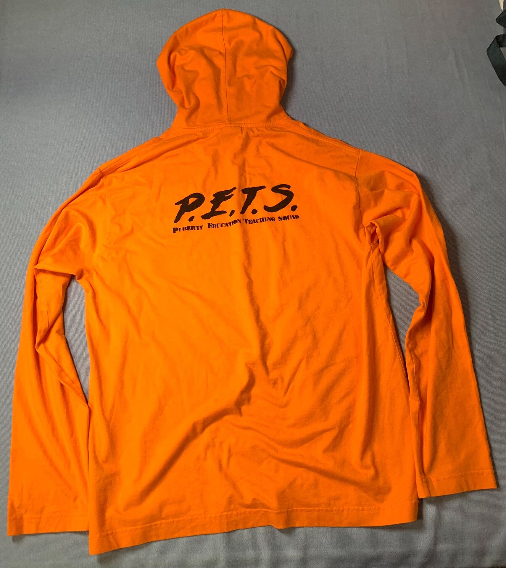 Vetements Vetements P.E.T.S 18SS Orange Hoodie Size US XS / EU 42 / 0 - 3 Thumbnail