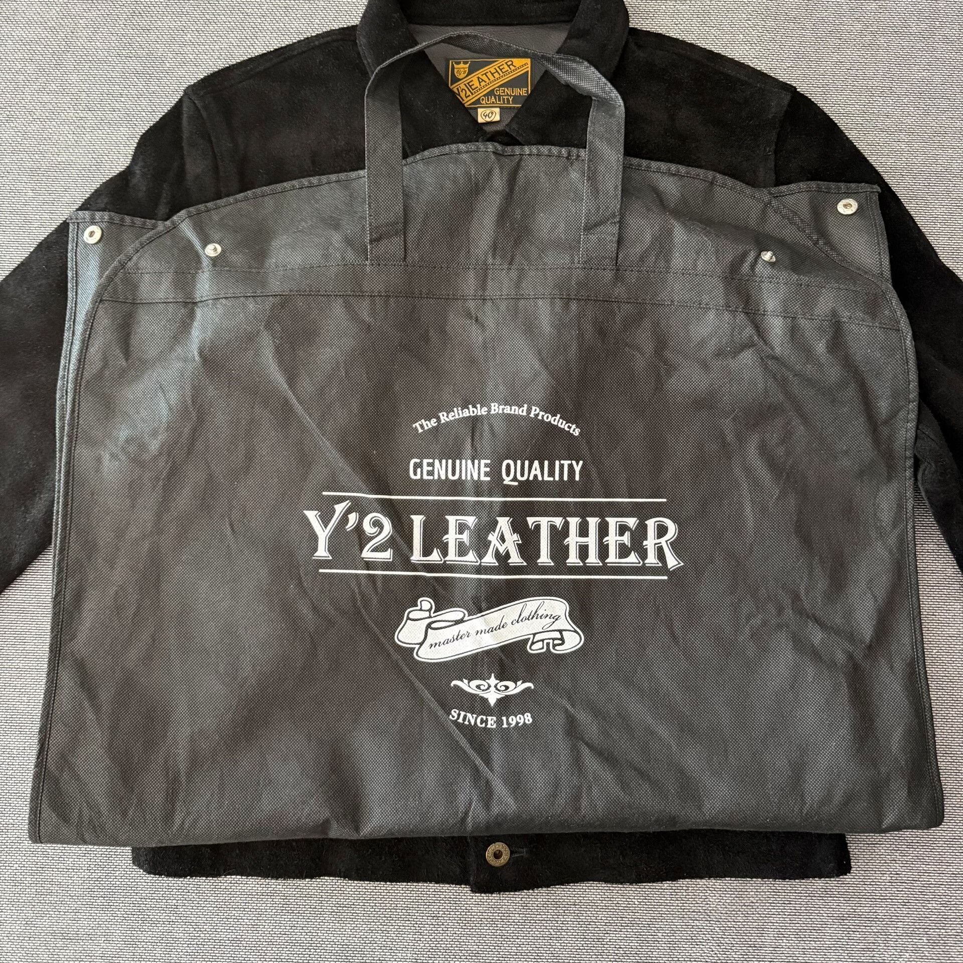Y'2 Leather Y'2 Leather Black Suede Leather Jacket Size US XXS / EU 40 - 9 Thumbnail