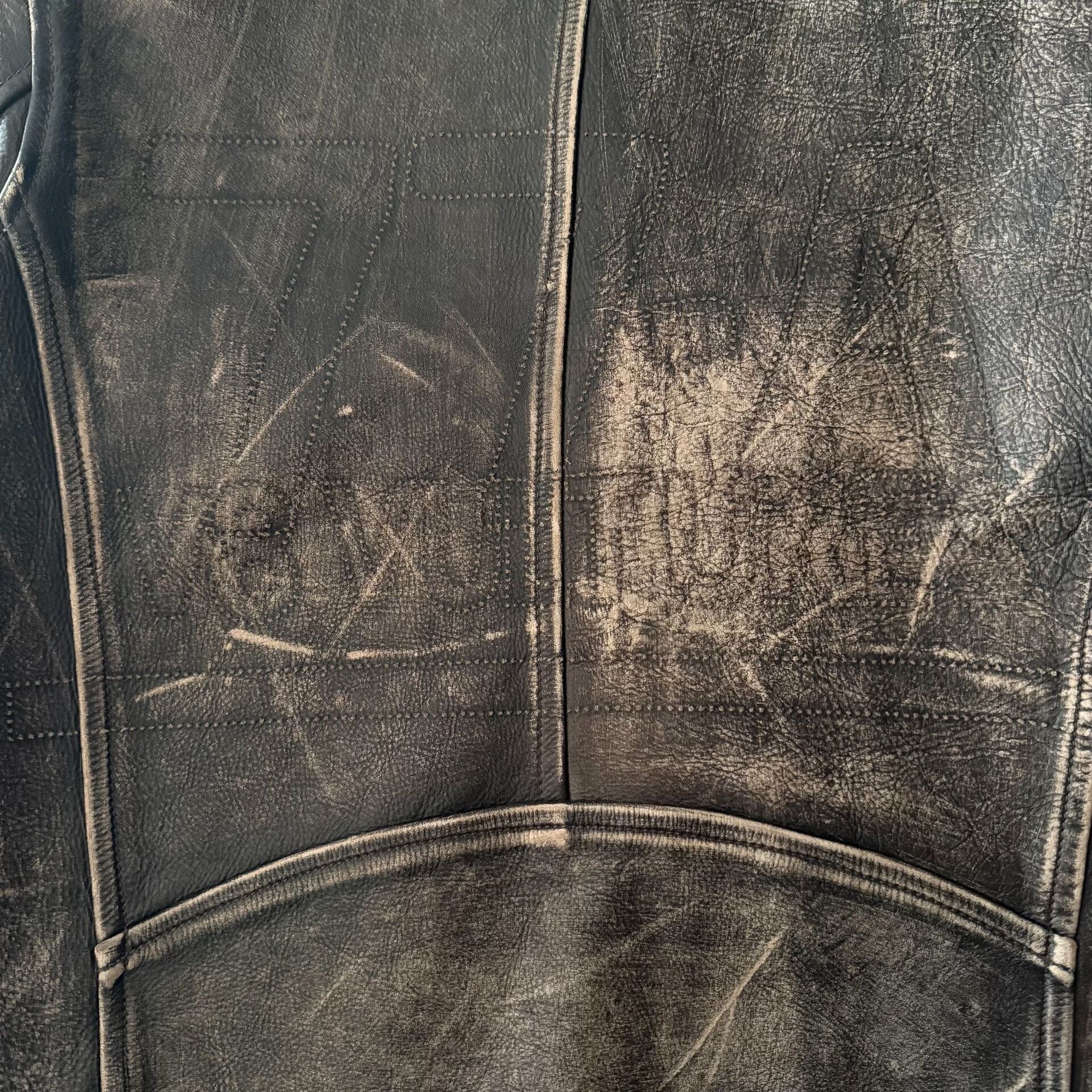 Levi's Vintage Clothing Levis Lvc Vintage Distressed Leather Moto Jacket Size US M / EU 48-50 / 2 - 8 Thumbnail