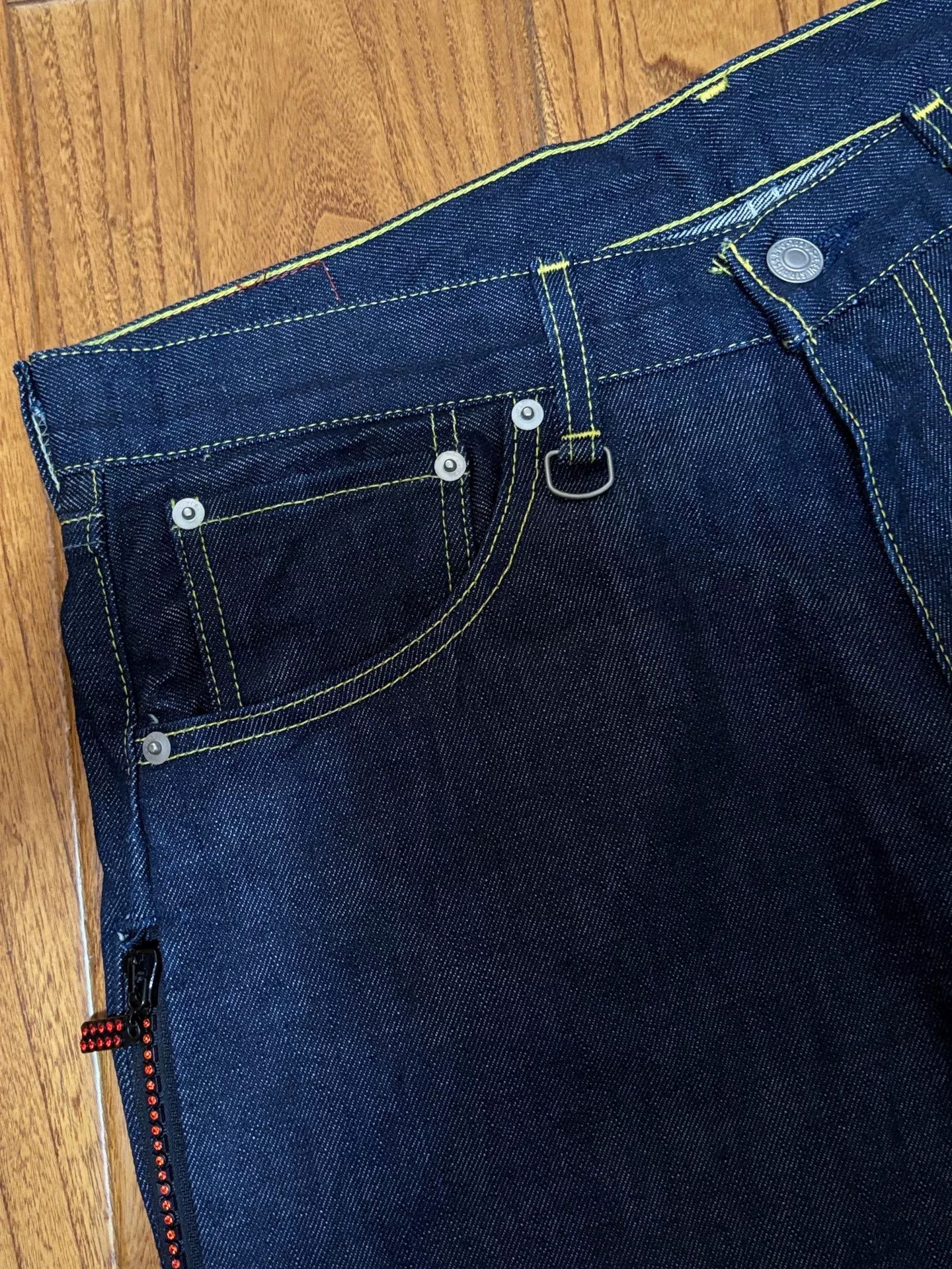 Levi's Levi's Fenom Disco Red Diamond Jeans Size US 34 / EU 50 - 5 Thumbnail