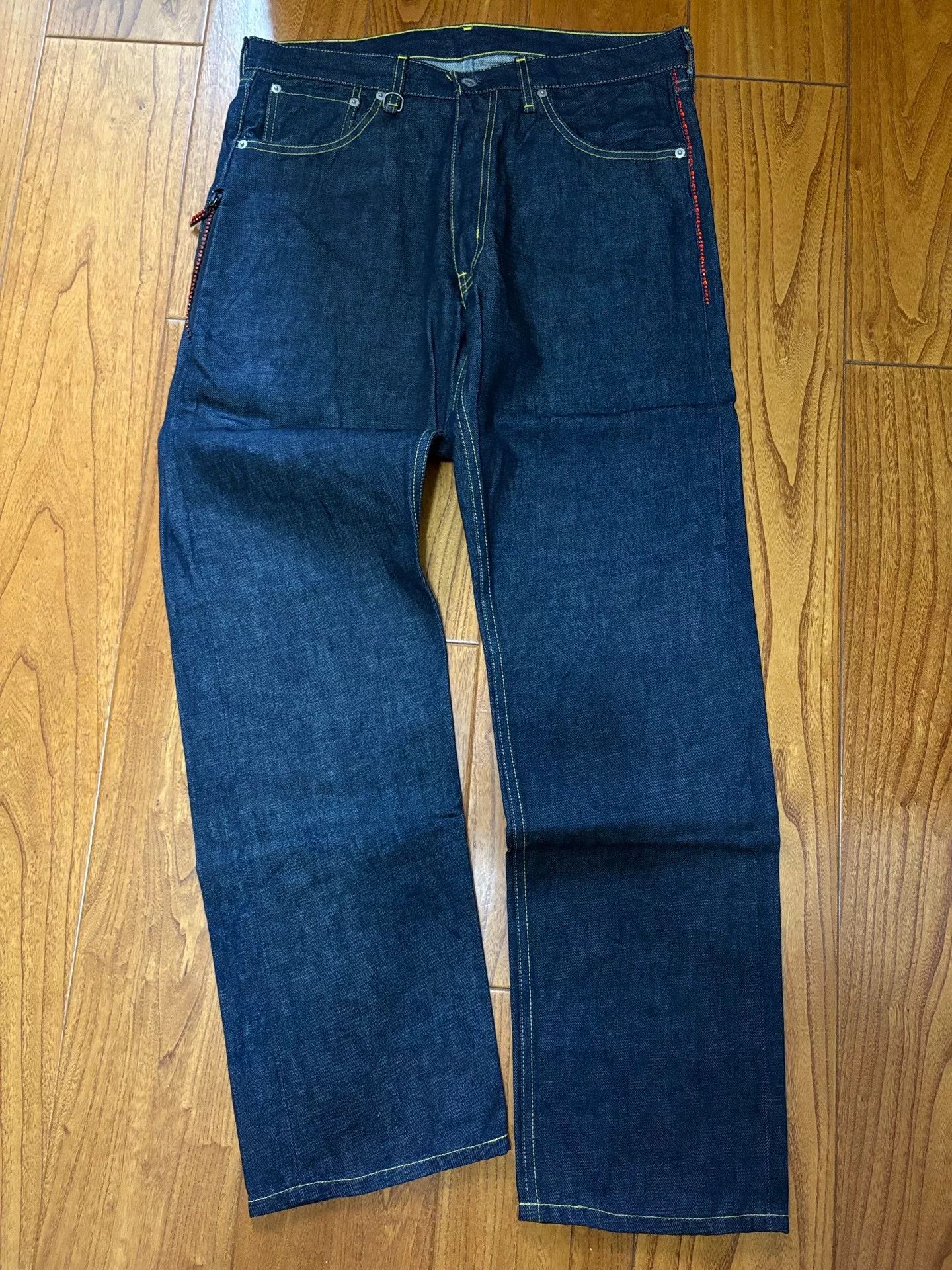 Levi's Levi's Fenom Disco Red Diamond Jeans Size US 34 / EU 50 - 2 Thumbnail