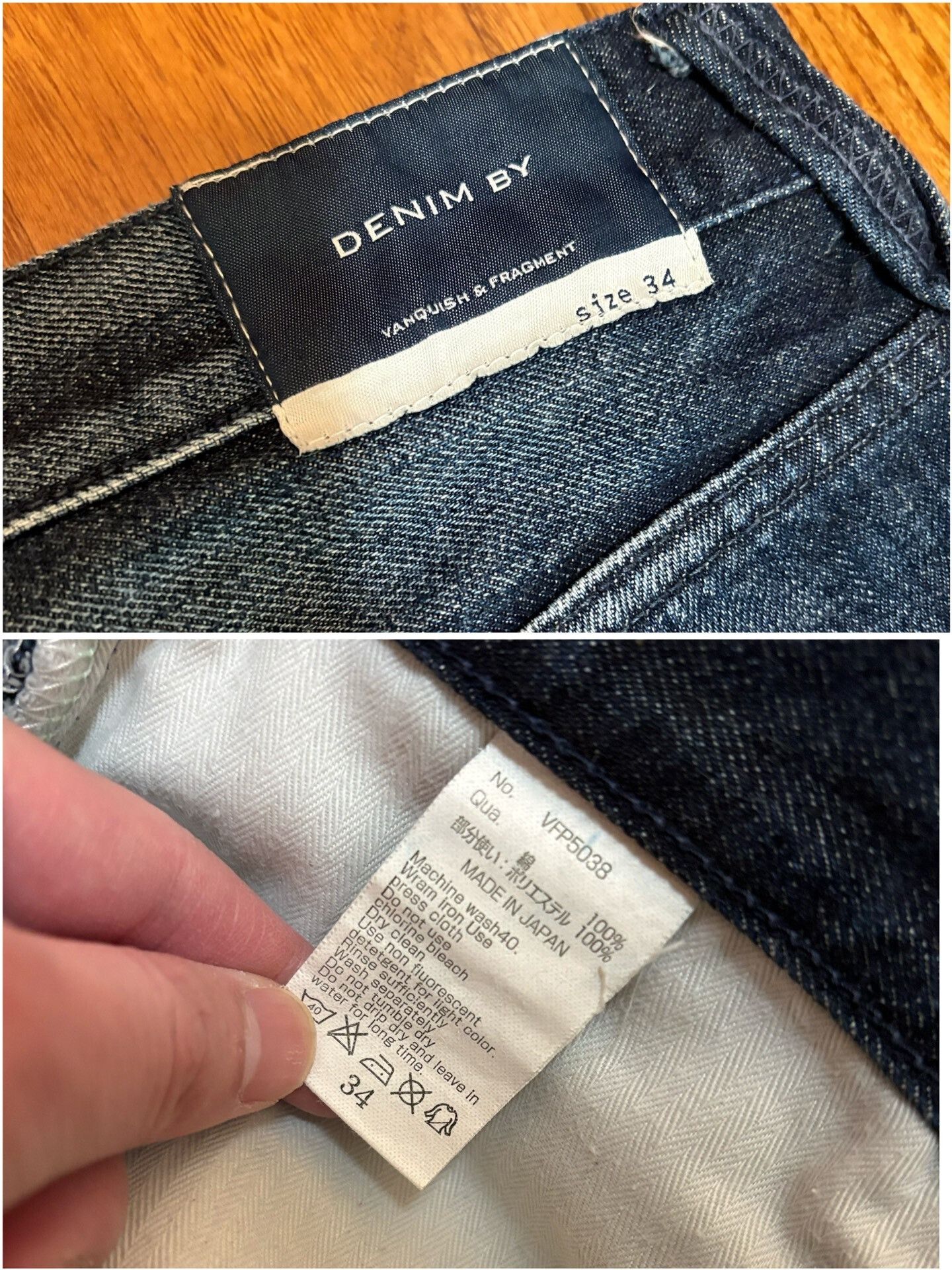 Fragment Design Vanquish & Fragment Cropped Denim Jeans Size US 34 / EU 50 - 7 Thumbnail