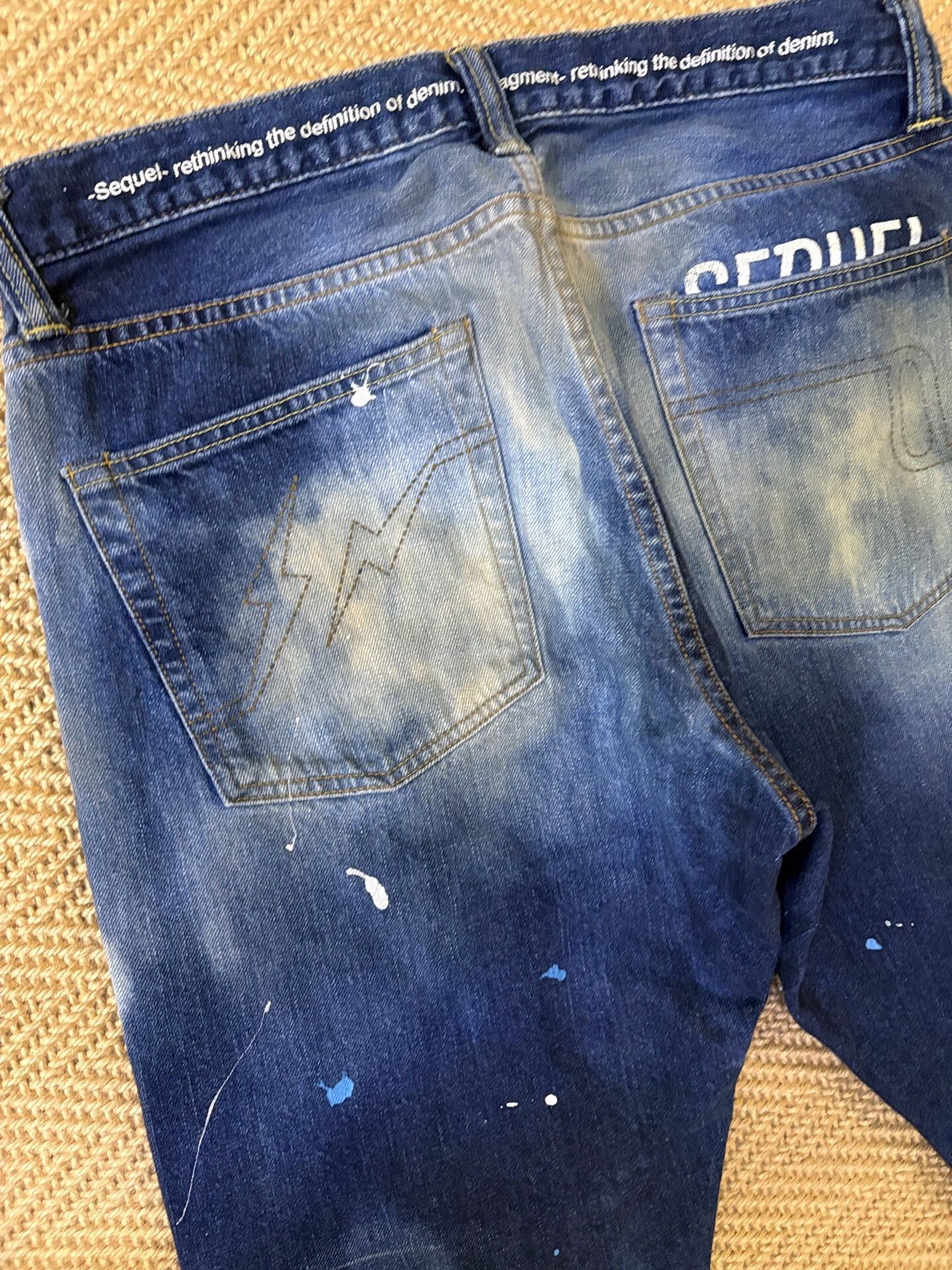 Fragment Design Hiroshi Fujiwara Fragment Distressed Denim Pants Size US 31 - 4 Thumbnail
