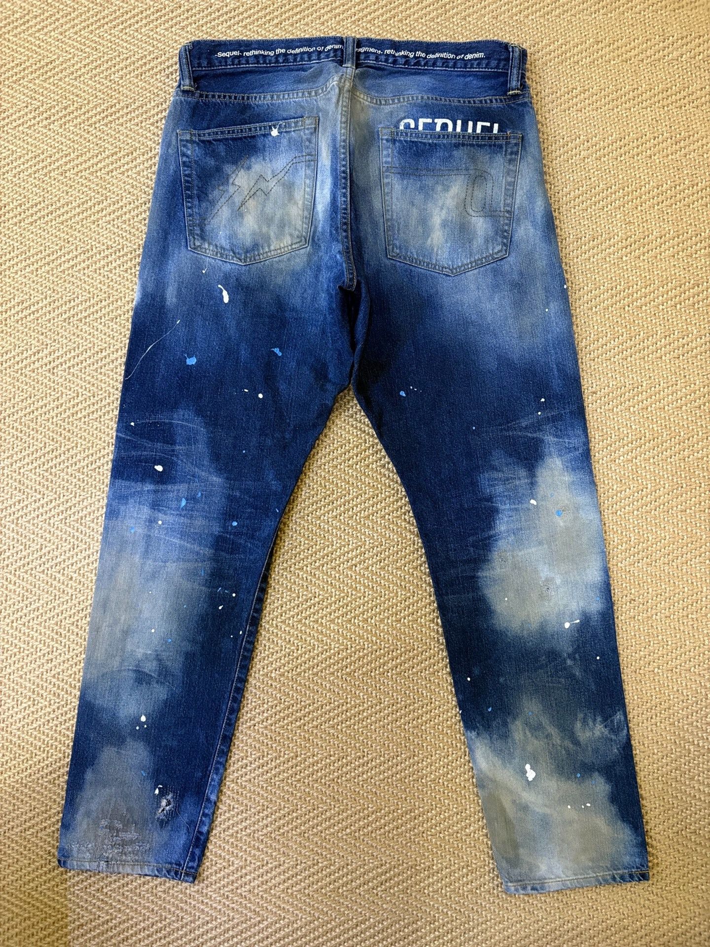 Fragment Design Hiroshi Fujiwara Fragment Distressed Denim Pants Size US 31 - 2 Thumbnail