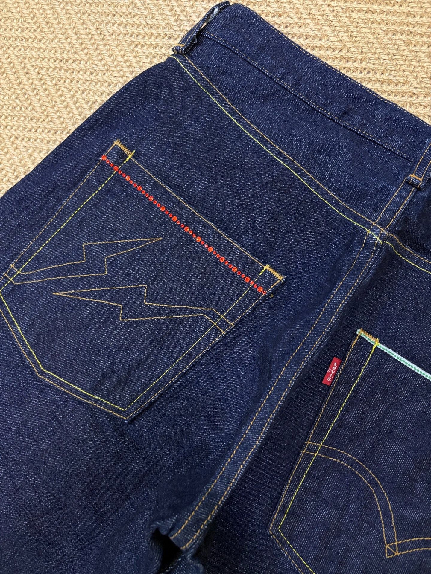 Levi's Levi's Fenom Disco Red Diamond Unwashed Jeans Size US 26 / EU 42 - 8 Thumbnail