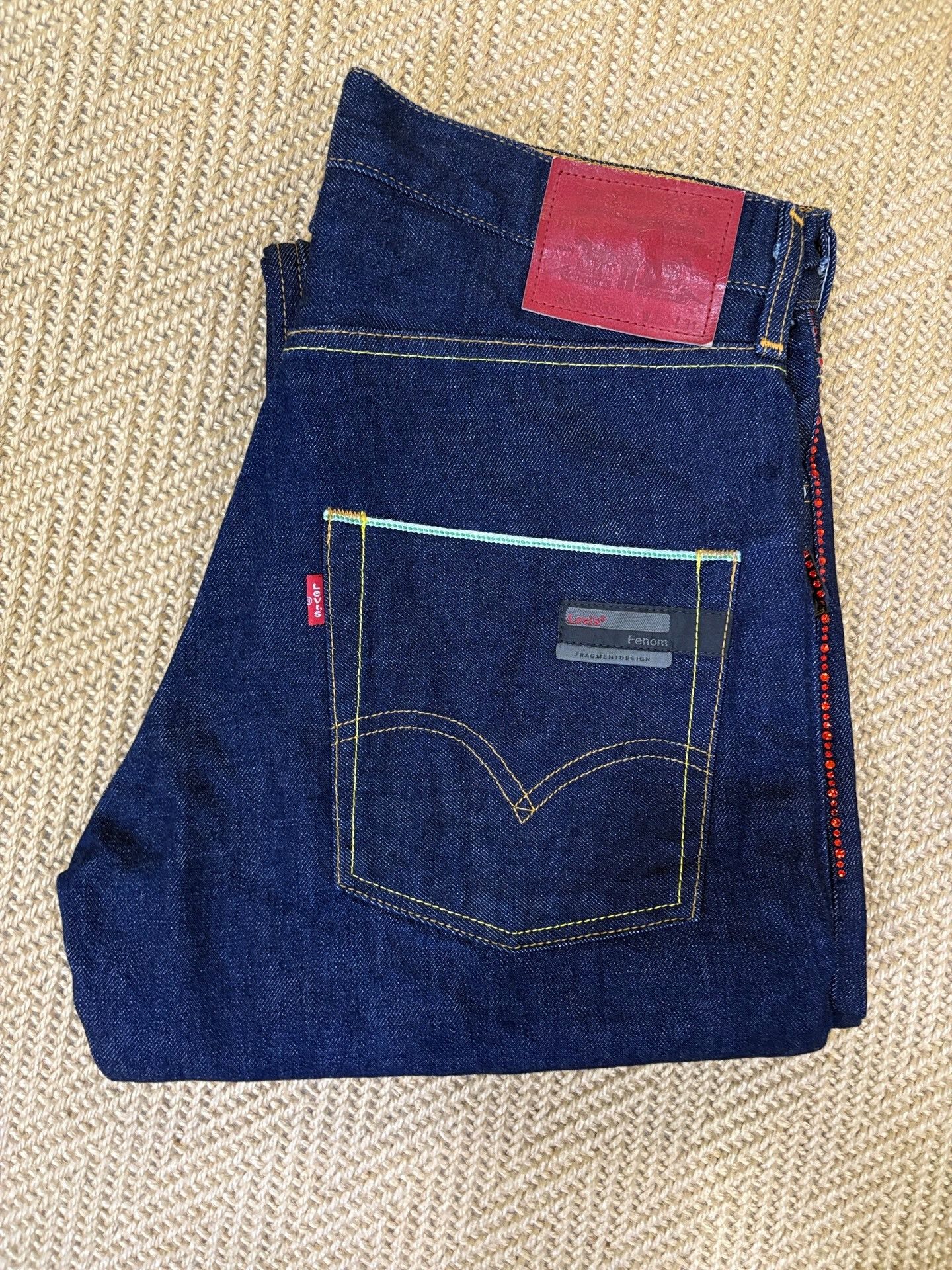 Levi's Levi's Fenom Disco Red Diamond Unwashed Jeans Size US 26 / EU 42 - 3 Thumbnail