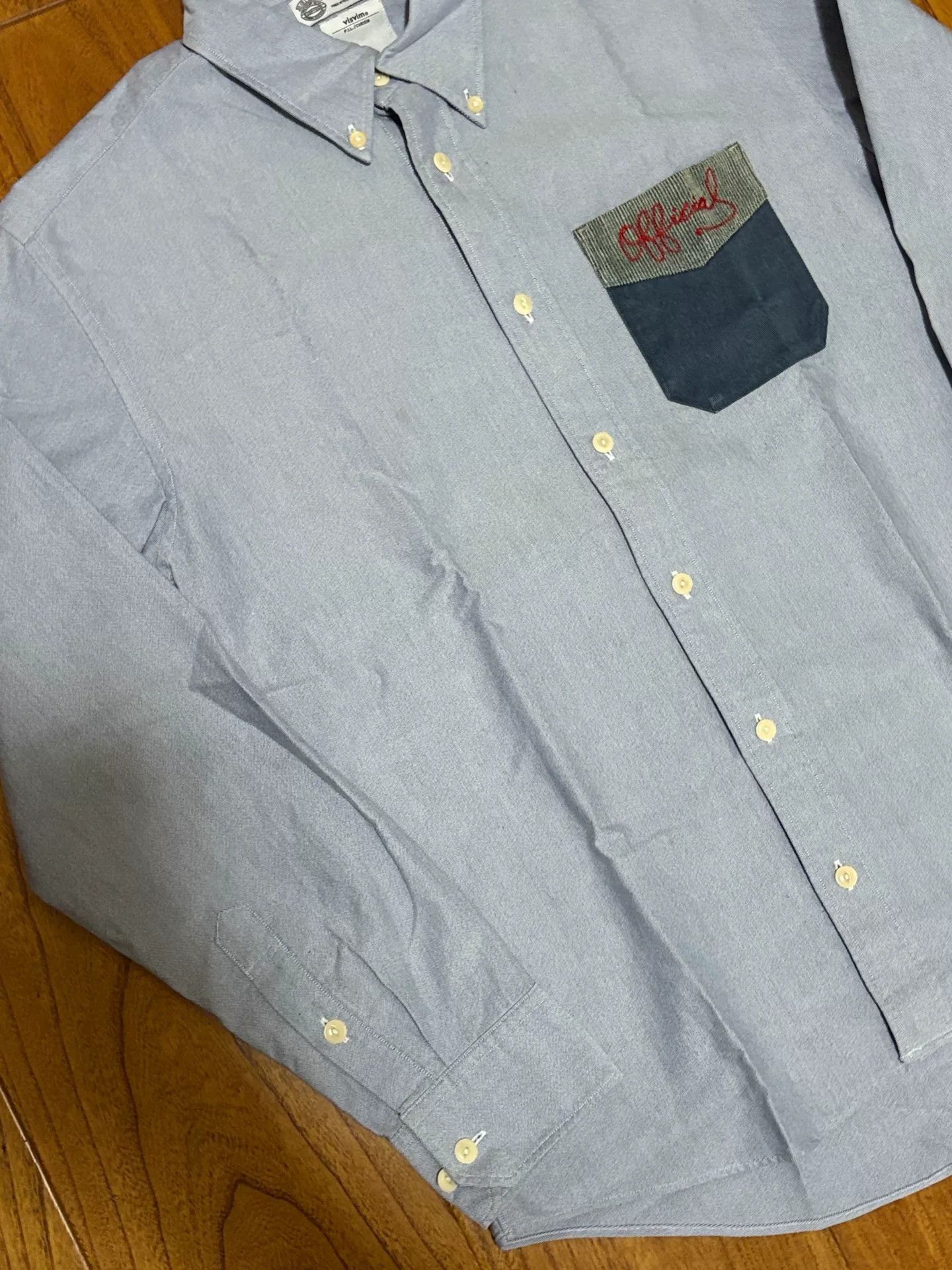 Visvim VISVIM 15AW Pocket Embroidered Long Sleeve Shirt Size US S / EU 44-46 / 1 - 2 Thumbnail