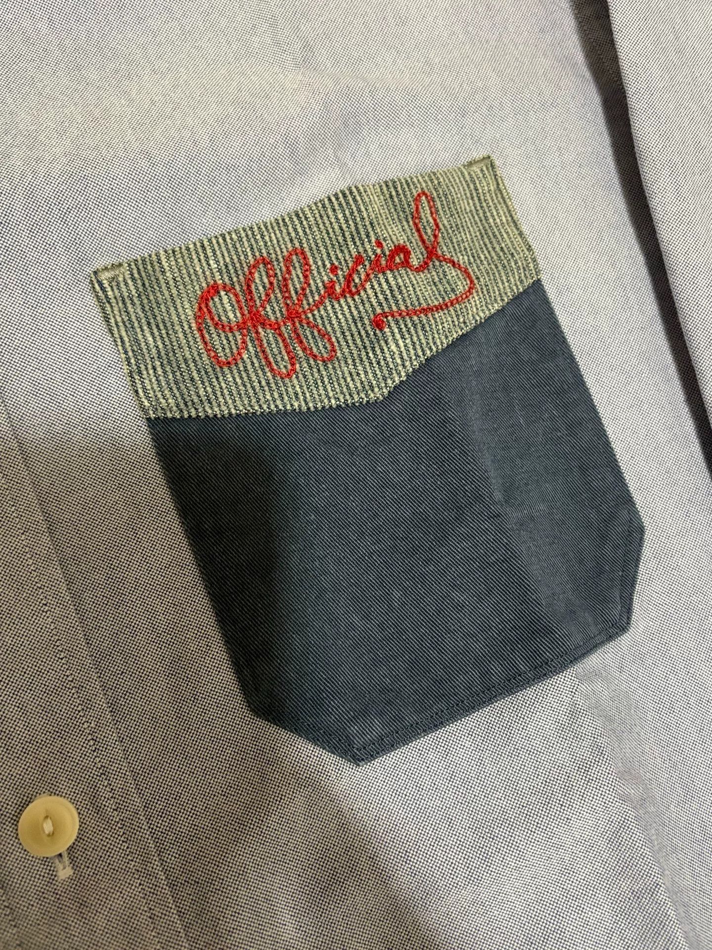 Visvim VISVIM 15AW Pocket Embroidered Long Sleeve Shirt Size US S / EU 44-46 / 1 - 4 Thumbnail