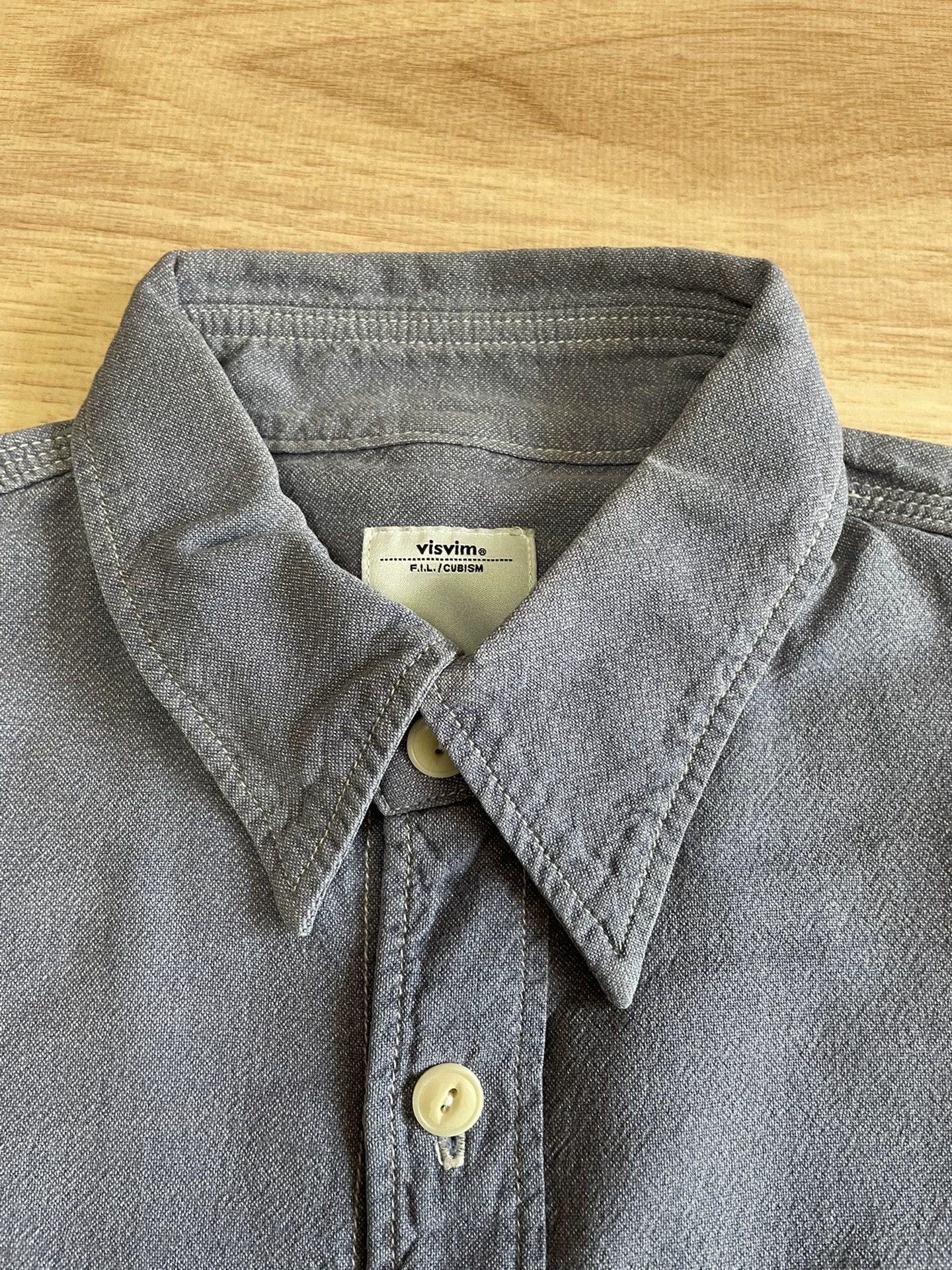 Visvim VISVIM F.I.L Limited Damaged Long Sleeve Shirt Size US S / EU 44-46 / 1 - 5 Thumbnail