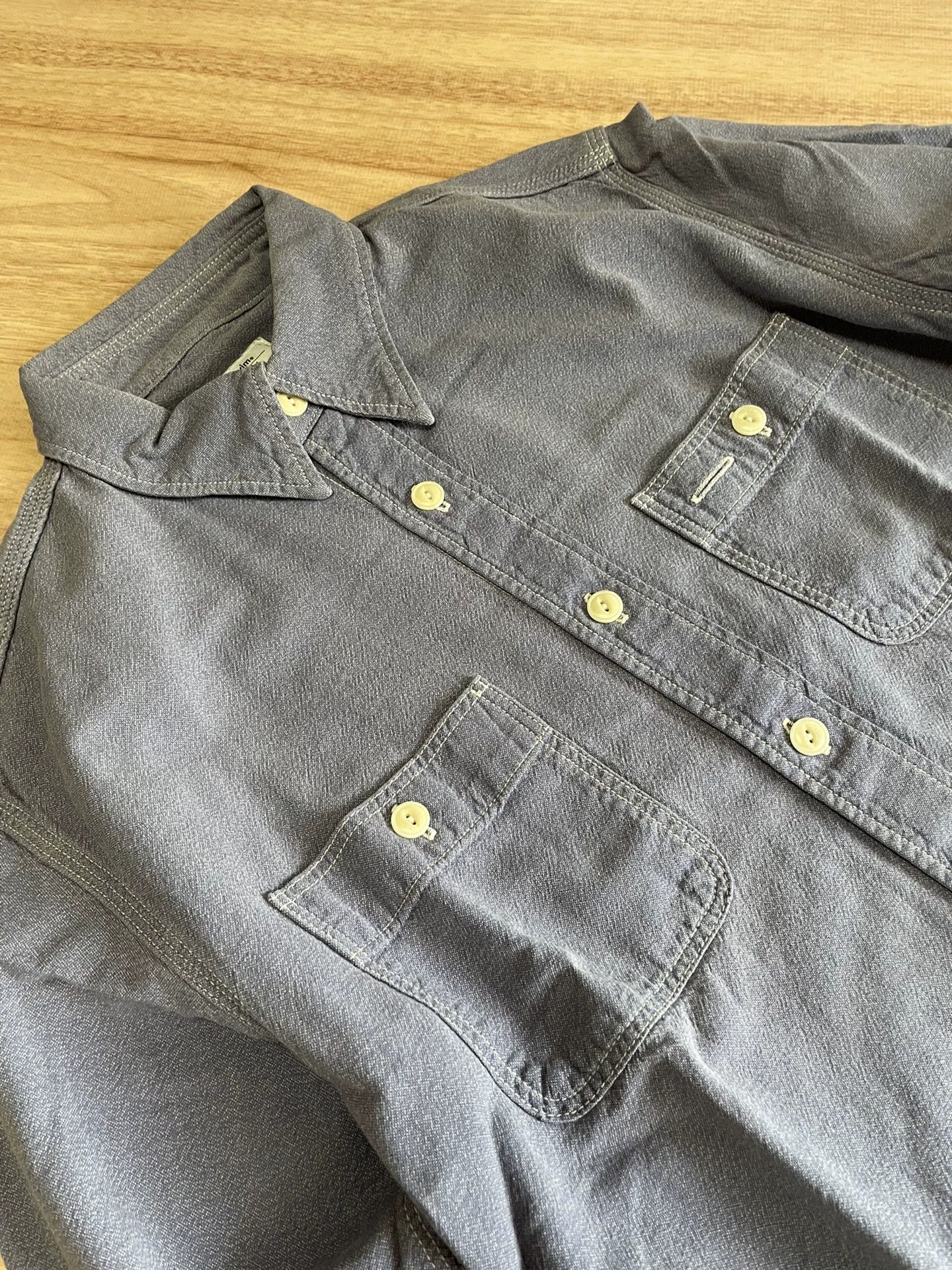 Visvim VISVIM F.I.L Limited Damaged Long Sleeve Shirt Size US S / EU 44-46 / 1 - 4 Thumbnail