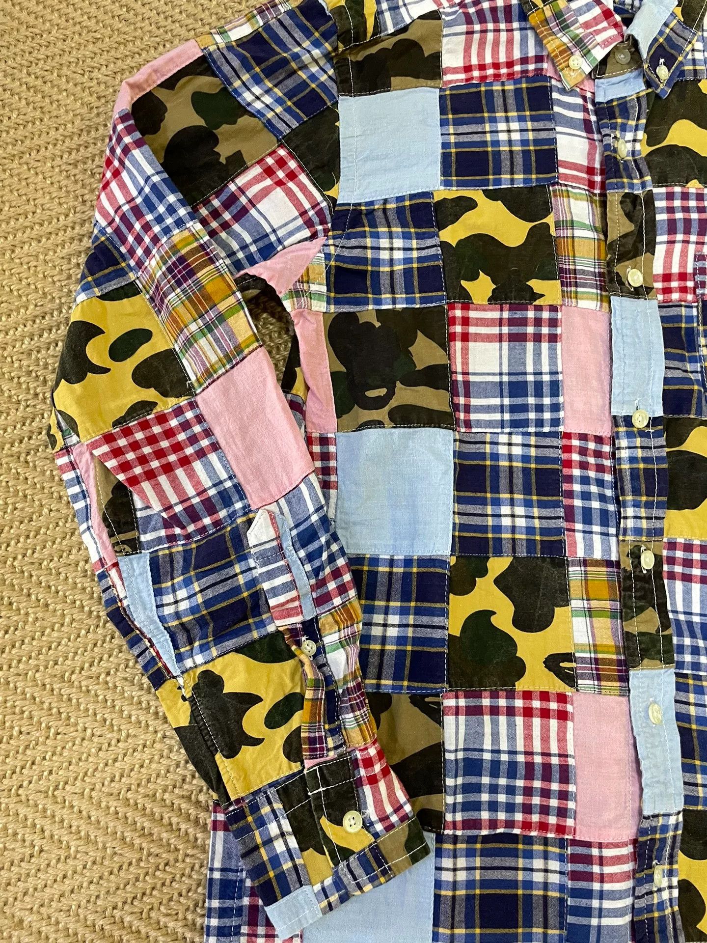 Bape BAPE Distressed Camo Long-Sleeve Shirt Size US M / EU 48-50 / 2 - 3 Thumbnail