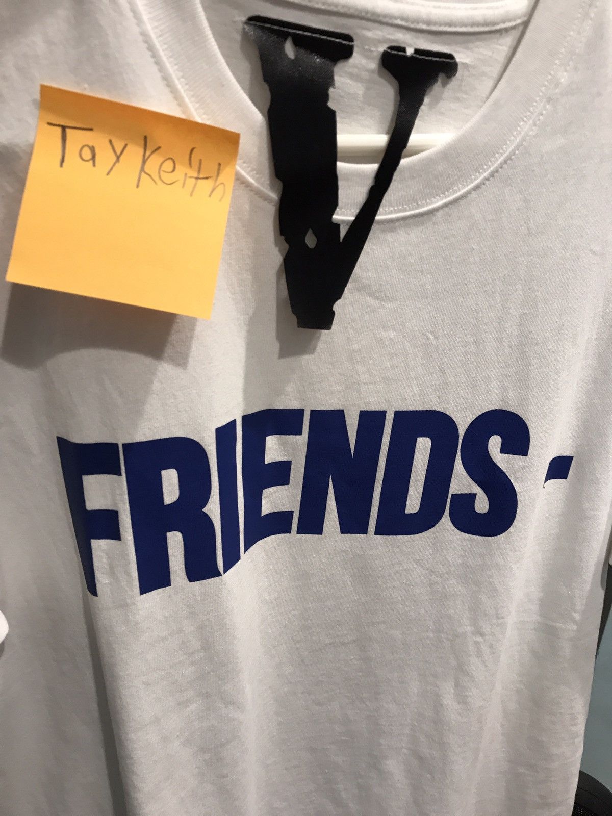Vlone Vlone Friends Tee White Blue | Grailed