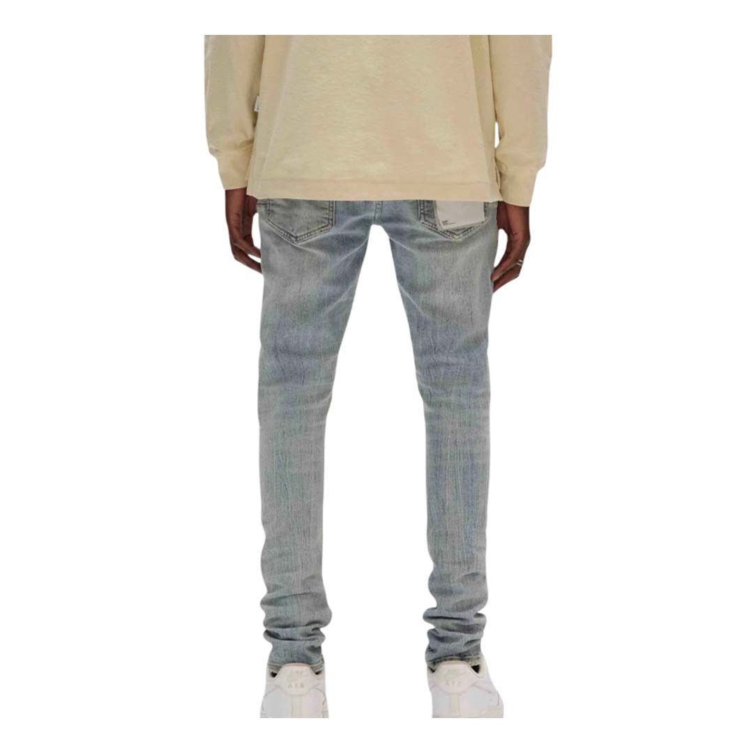 Purple Brand Drop Fit Midrise Tapered Leg Lt Indigo Jeans Indigo Size US 32 / EU 48 - 3 Thumbnail