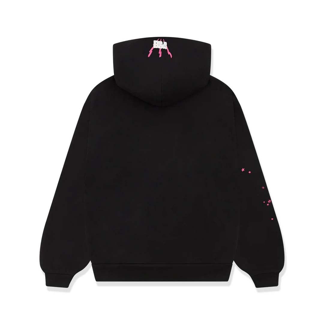 Sp5der Angel Number Web Hoodie Black Pink Size US XL / EU 56 / 4 - 2 Thumbnail