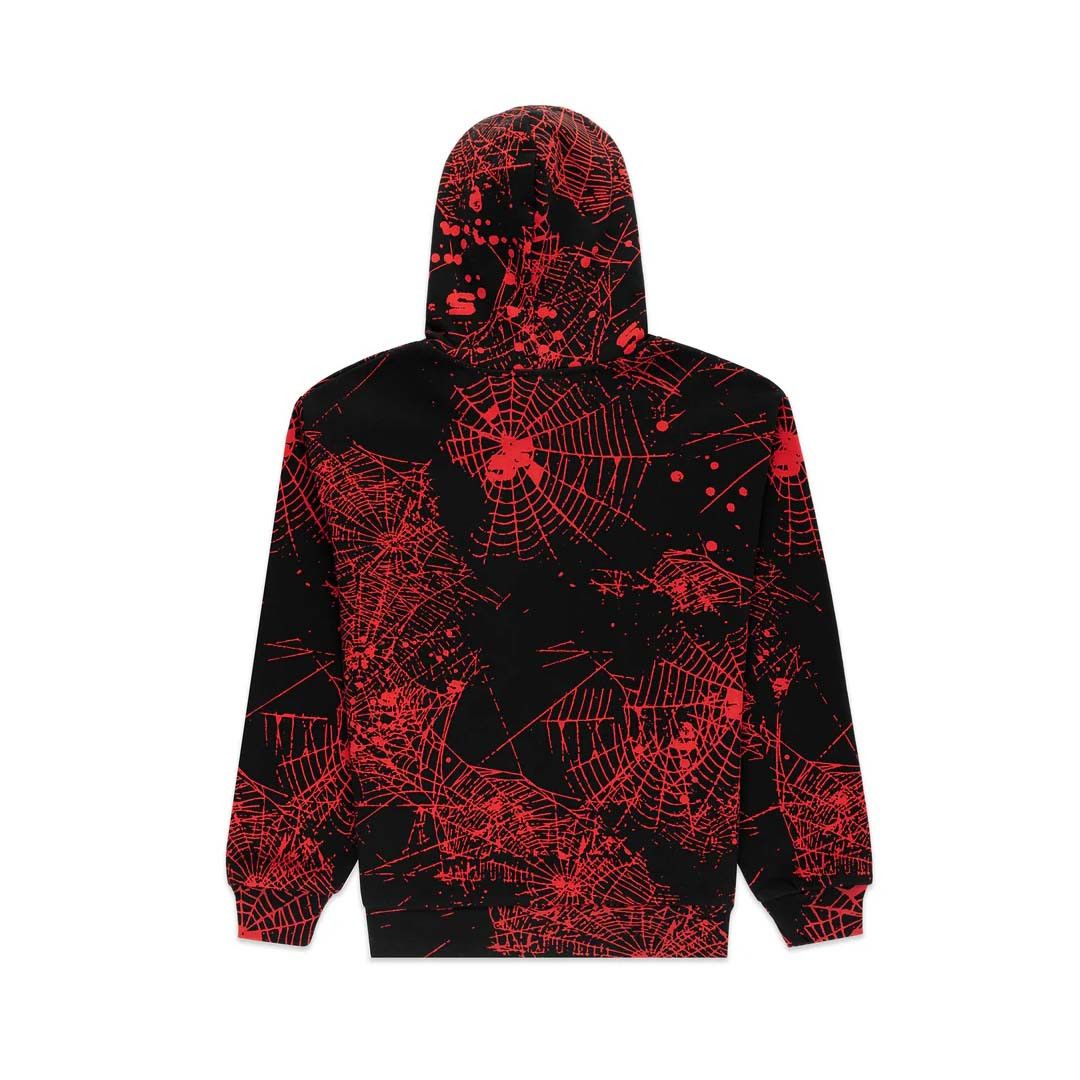 Sp5der AOP Web V2 Zip Up Hoodie Black Size US L / EU 52-54 / 3 - 2 Thumbnail