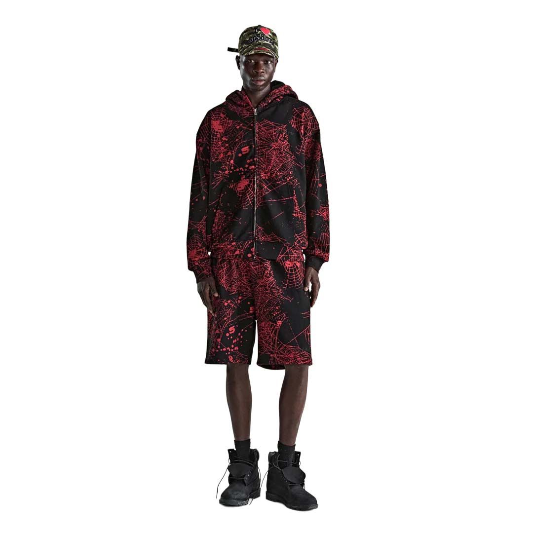 Sp5der AOP Web V2 Zip Up Hoodie Black Size US S / EU 44-46 / 1 - 3 Thumbnail