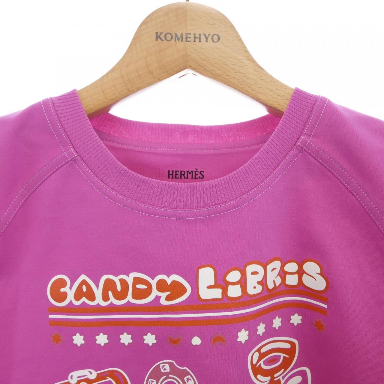Hermes Hermes Hermes CANDY LIBRIS38 T-shirt Textile T-Shirts DUTY FREE for USA Size ONE SIZE - 5 Thumbnail