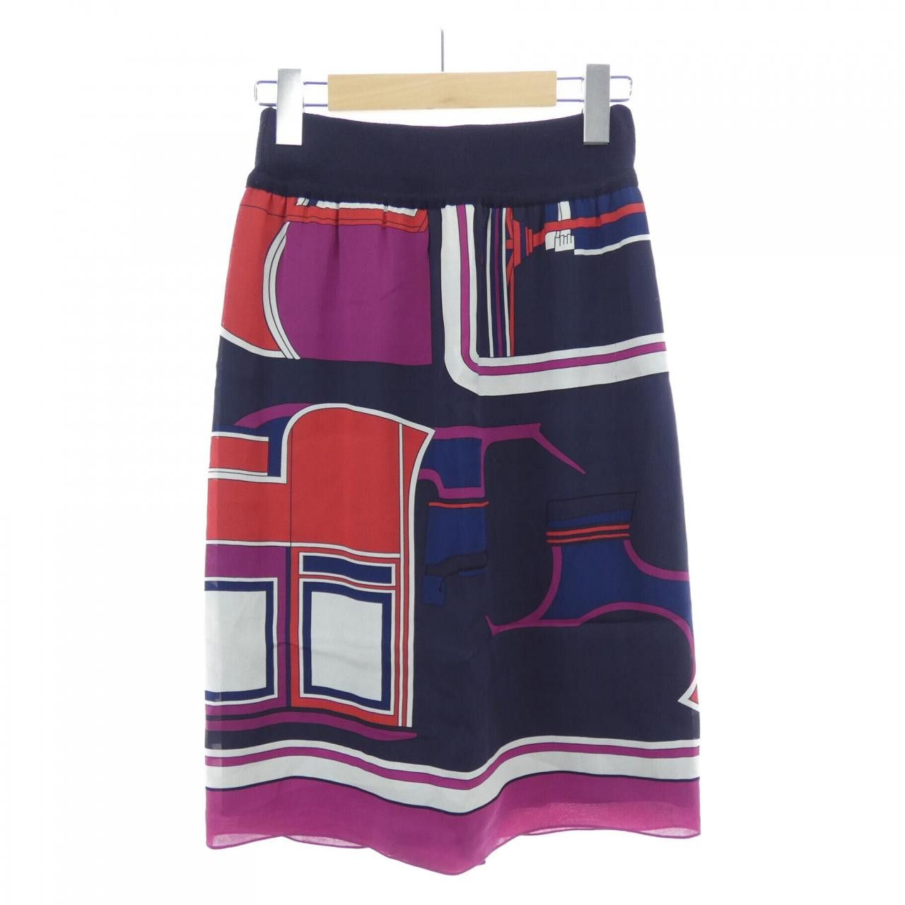 Hermes Hermes Hermes Silk Skirt 34 Textile Skirts DUTY FREE for USA Size ONE SIZE - 2 Thumbnail