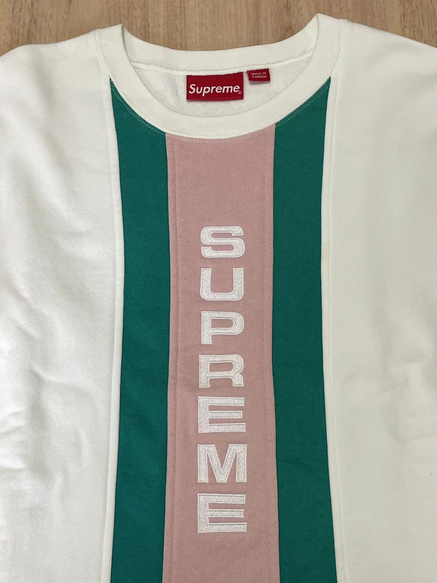 Supreme Supreme Vertical Logo Panel Pullover Fleece Size US L / EU 52-54 / 3 - 3 Thumbnail
