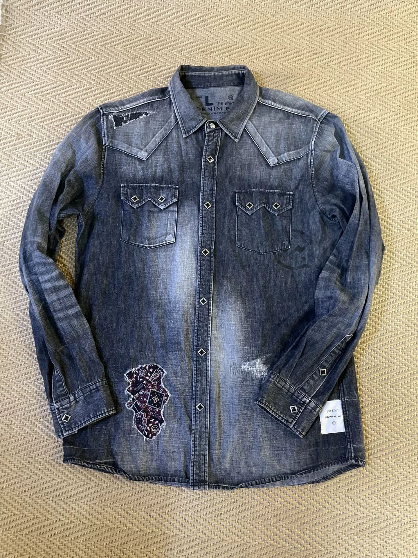 Fragment Design Vanquish Fragment Denim Longsleeve Shirt Size US L / EU 52-54 / 3 - 3 Thumbnail