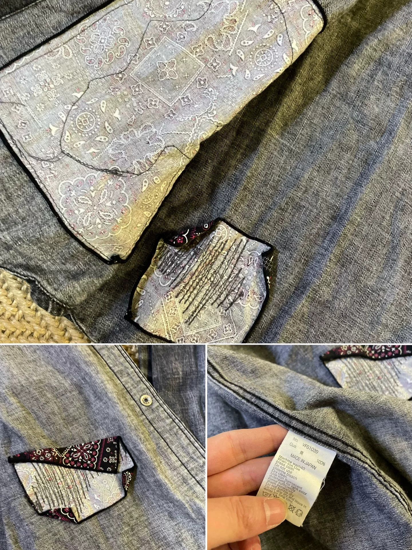Fragment Design Vanquish Fragment Denim Longsleeve Shirt Size US L / EU 52-54 / 3 - 9 Thumbnail