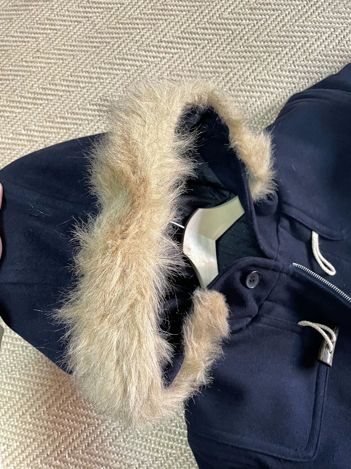 Sophnet. SOPHNET Wool Starry Camo Fur Collar Coat Size US M / EU 48-50 / 2 - 6 Thumbnail