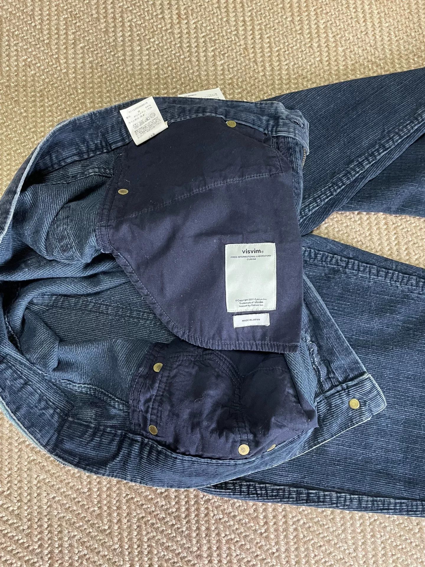 Visvim VISVIM FULXUS KANO Indigo Washed Corduroy Pants Size US 34 / EU 50 - 8 Thumbnail