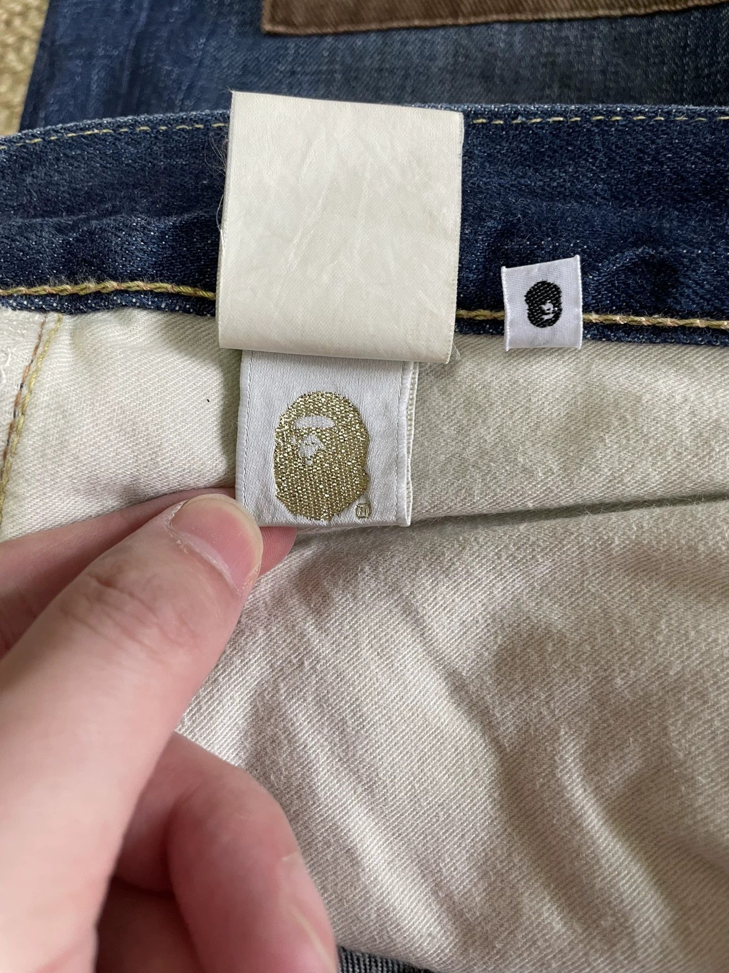 Bape BAPE Camo Distressed Denim Pants Size US 26 / EU 42 - 8 Thumbnail