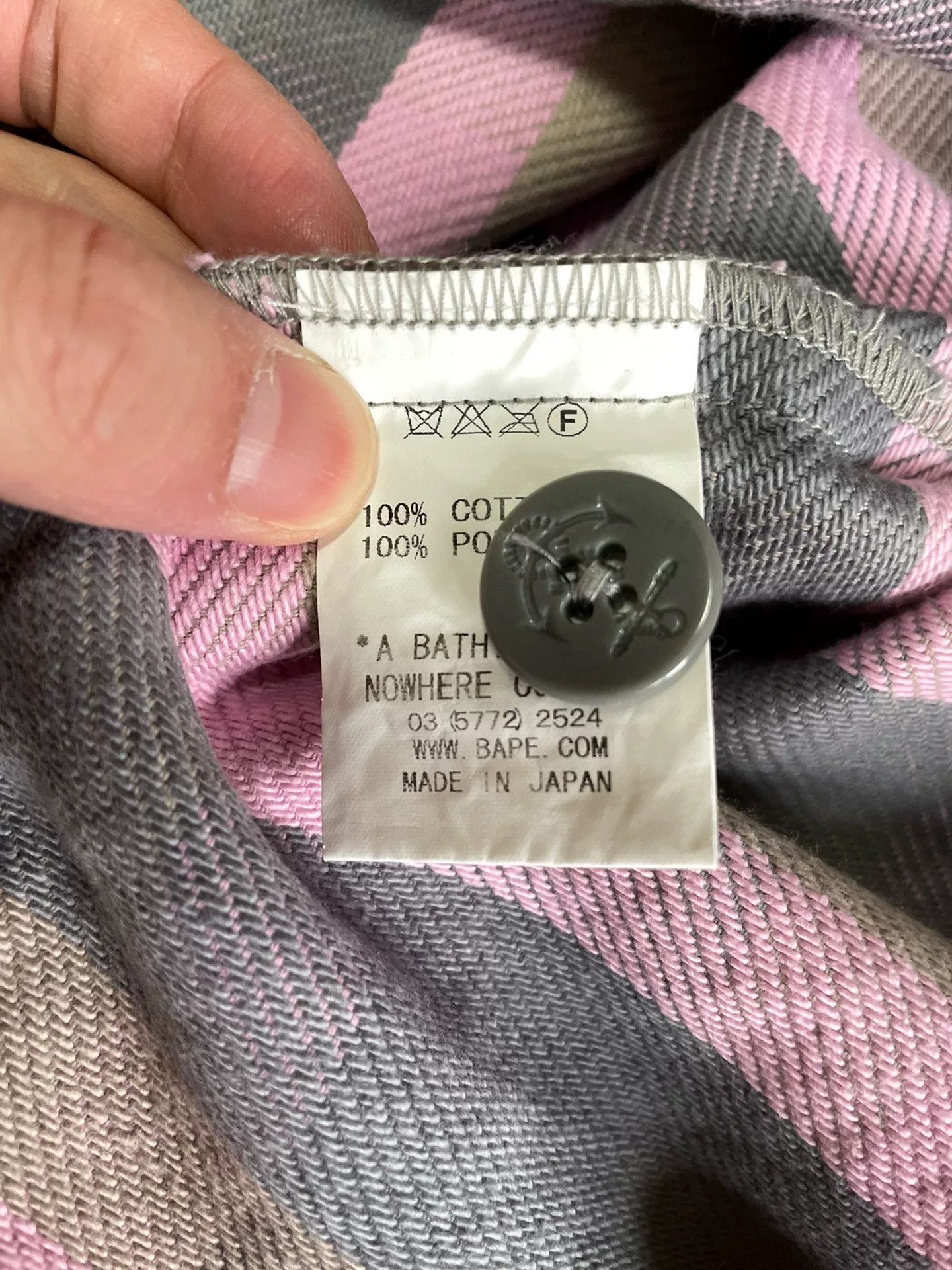 Bape BAPE Aoyama Limited Pink Check Shirt Jacket Size US M / EU 48-50 / 2 - 8 Thumbnail