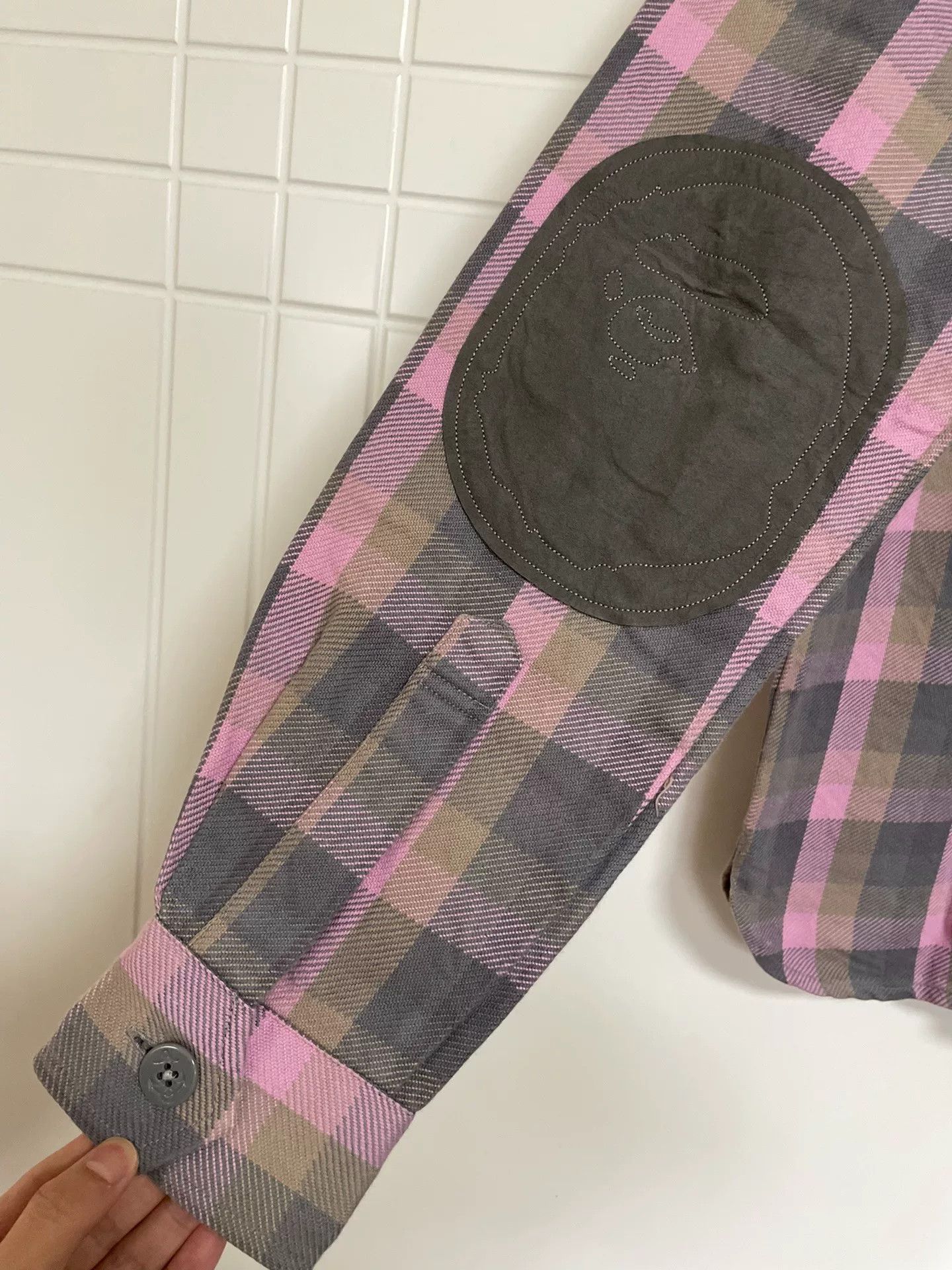 Bape BAPE Aoyama Limited Pink Check Shirt Jacket Size US M / EU 48-50 / 2 - 3 Thumbnail