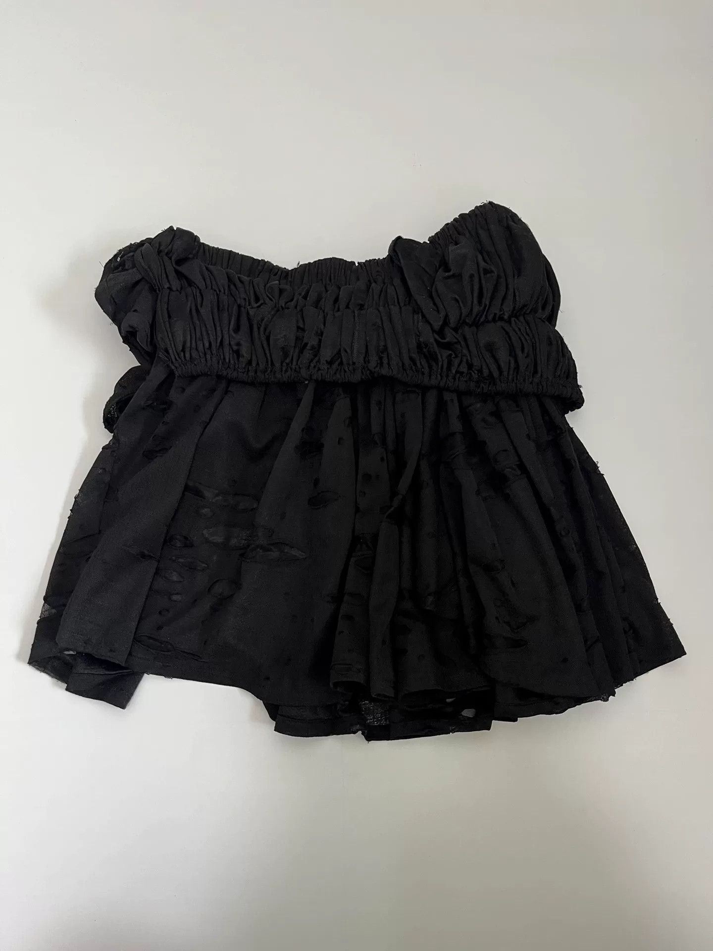 Nozomi Ishiguro Nozomi Ishiguro Black Layered Skirt Size 40" / US 18 - 8 Thumbnail