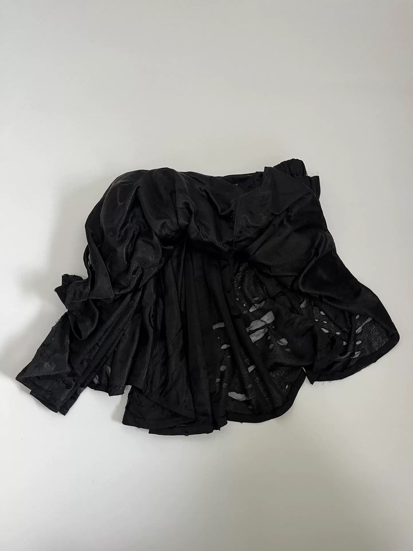 Nozomi Ishiguro Nozomi Ishiguro Black Layered Skirt Size 40" / US 18 - 5 Thumbnail
