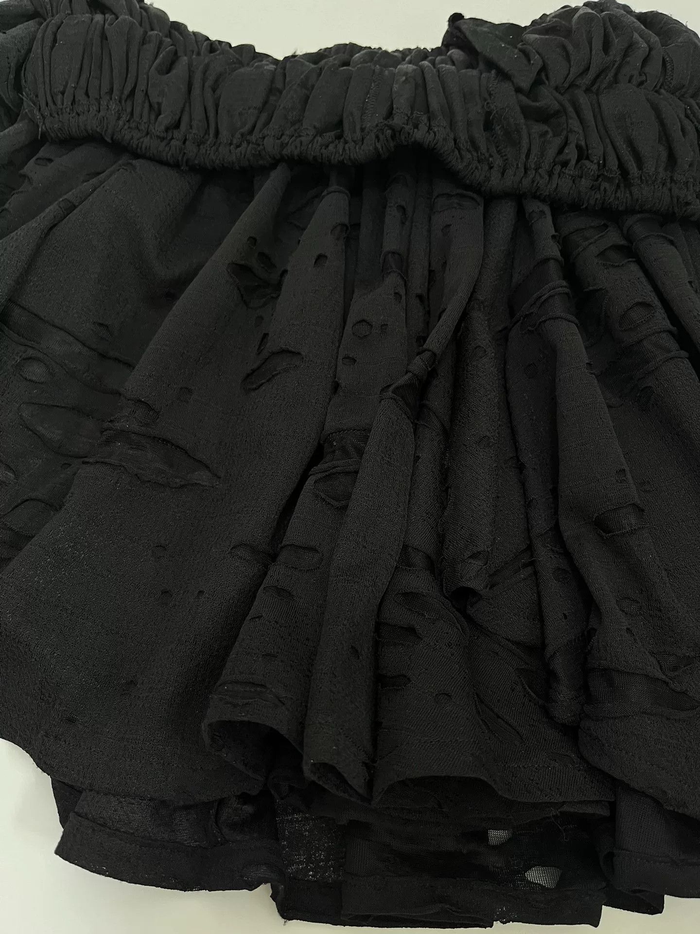 Nozomi Ishiguro Nozomi Ishiguro Black Layered Skirt Size 40" / US 18 - 9 Thumbnail