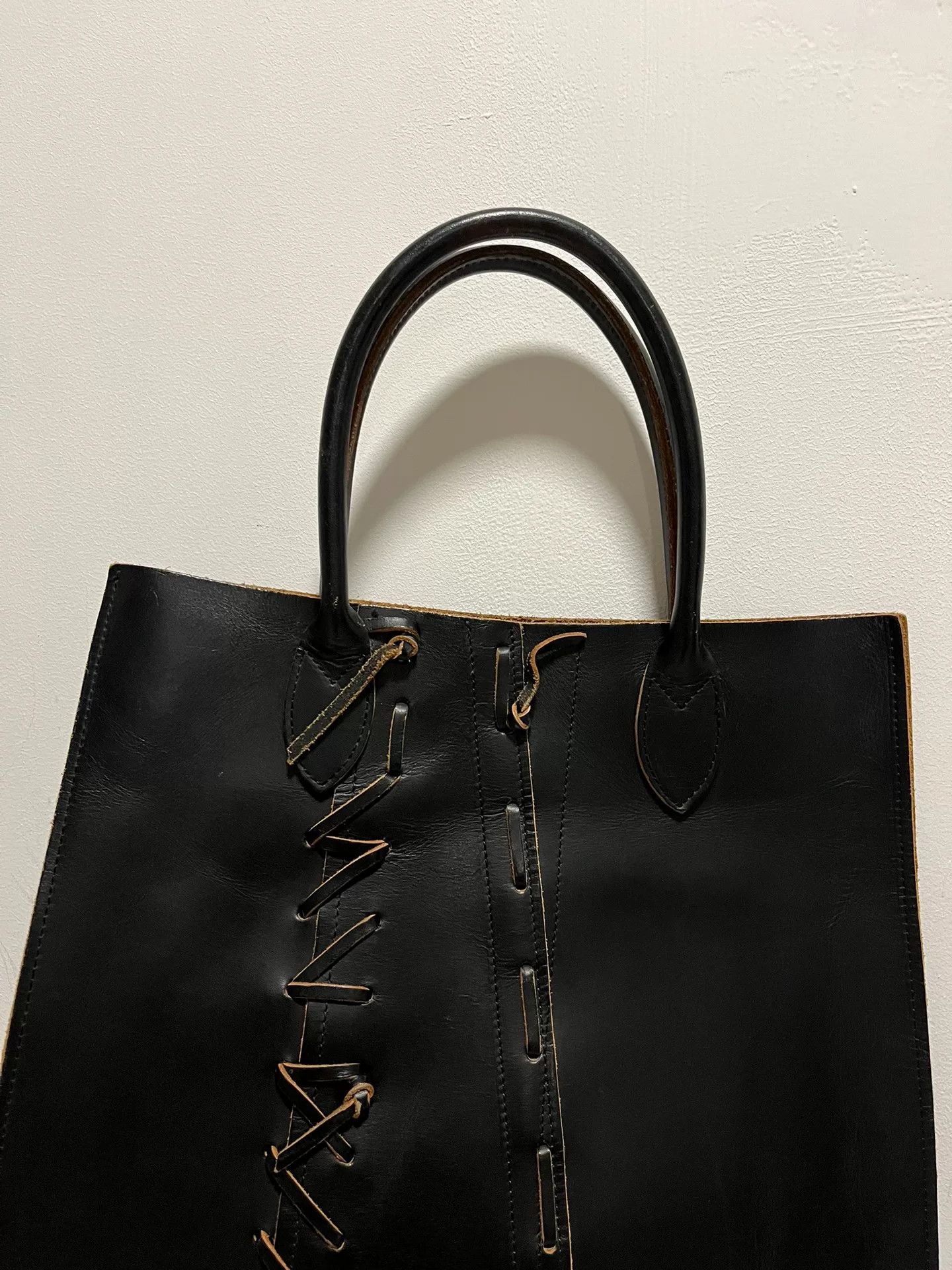 Comme des Garcons Comme des Garçons Leather Handbag Size ONE SIZE - 3 Thumbnail