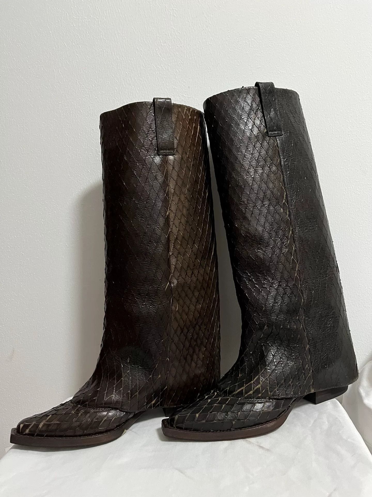 Givenchy Givenchy Snake Skin Western Tall Boots Size US 6.5 / IT 36.5 - 4 Thumbnail