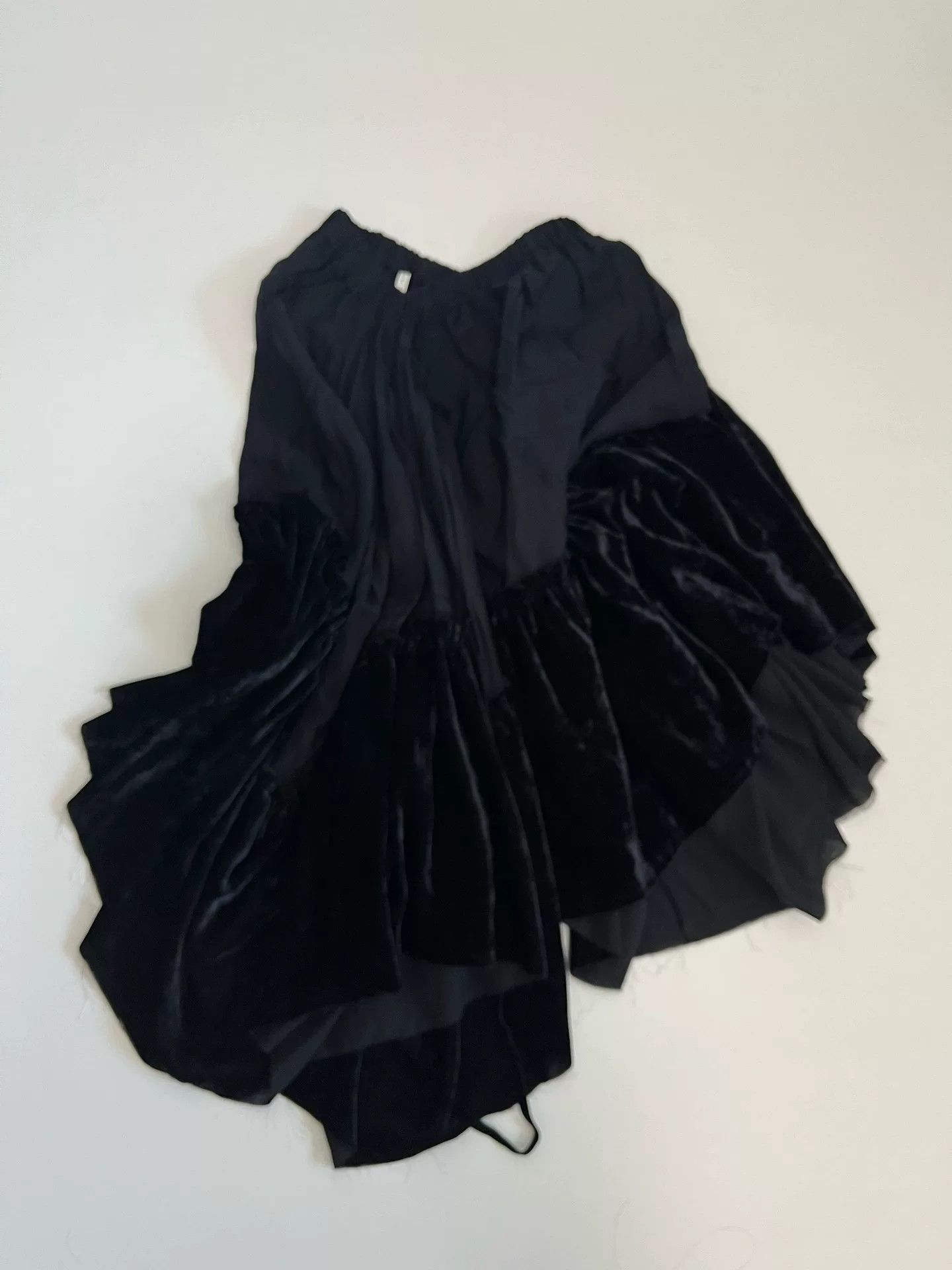 Comme des Garcons Comme des Garçons Tricot Velvet Panel Skirt Size 32" / US 10 / IT 46 - 5 Thumbnail