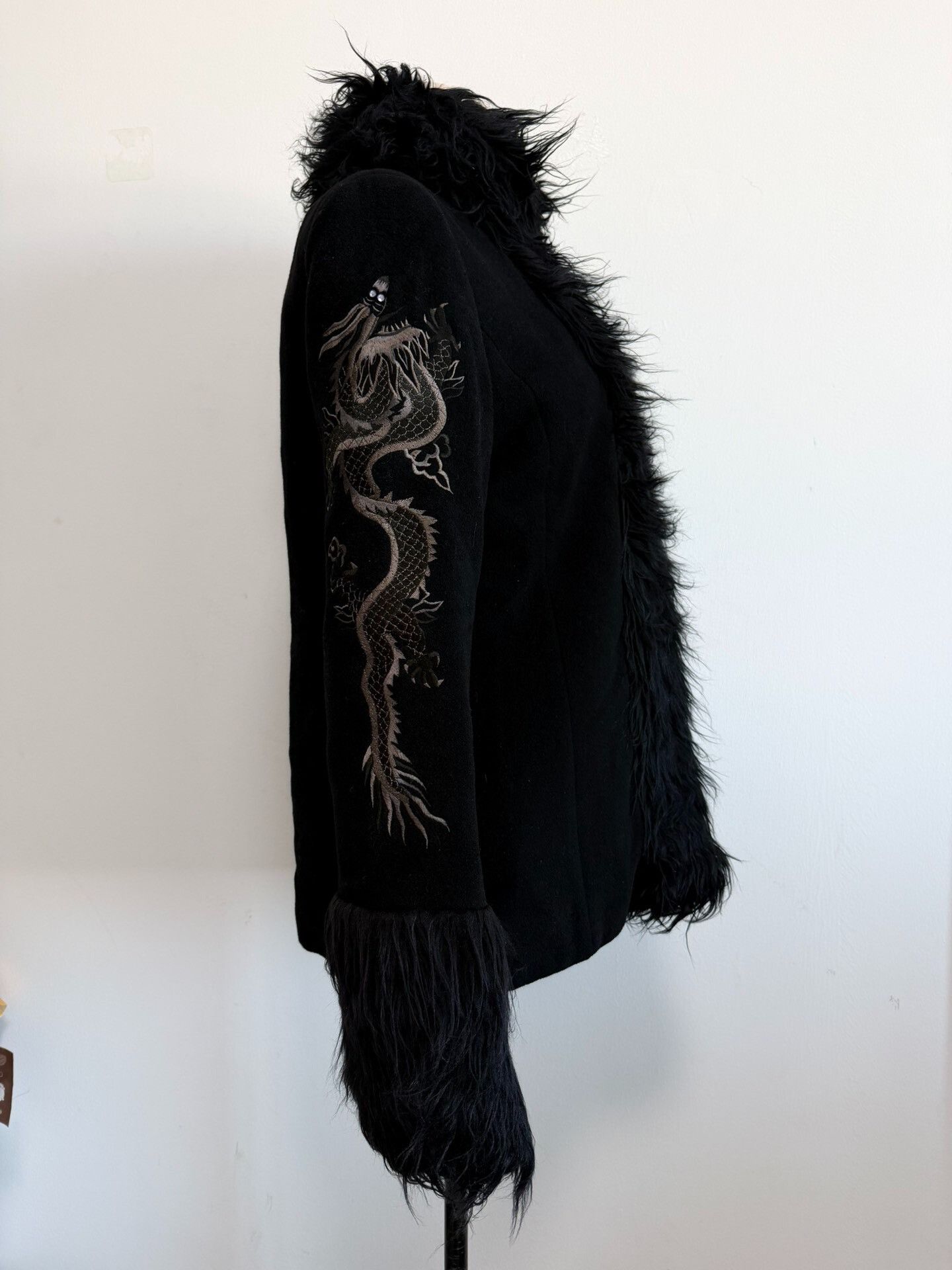 Vivienne Tam Vivienne Tam Dragon Embroidery Fur Collar Top Size M / US 6-8 / IT 42-44 - 2 Thumbnail