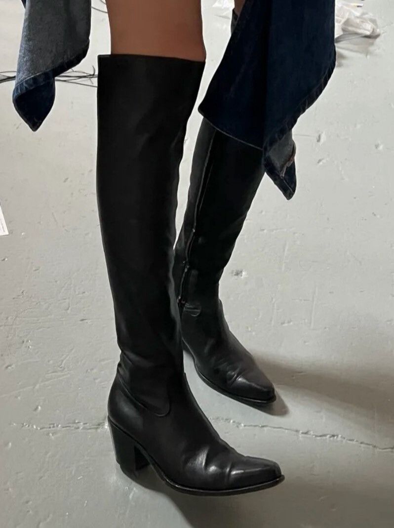 Junya Watanabe Junya Watanabe Black Tall Boots 37 Size US 6 / IT 36 - 7 Thumbnail