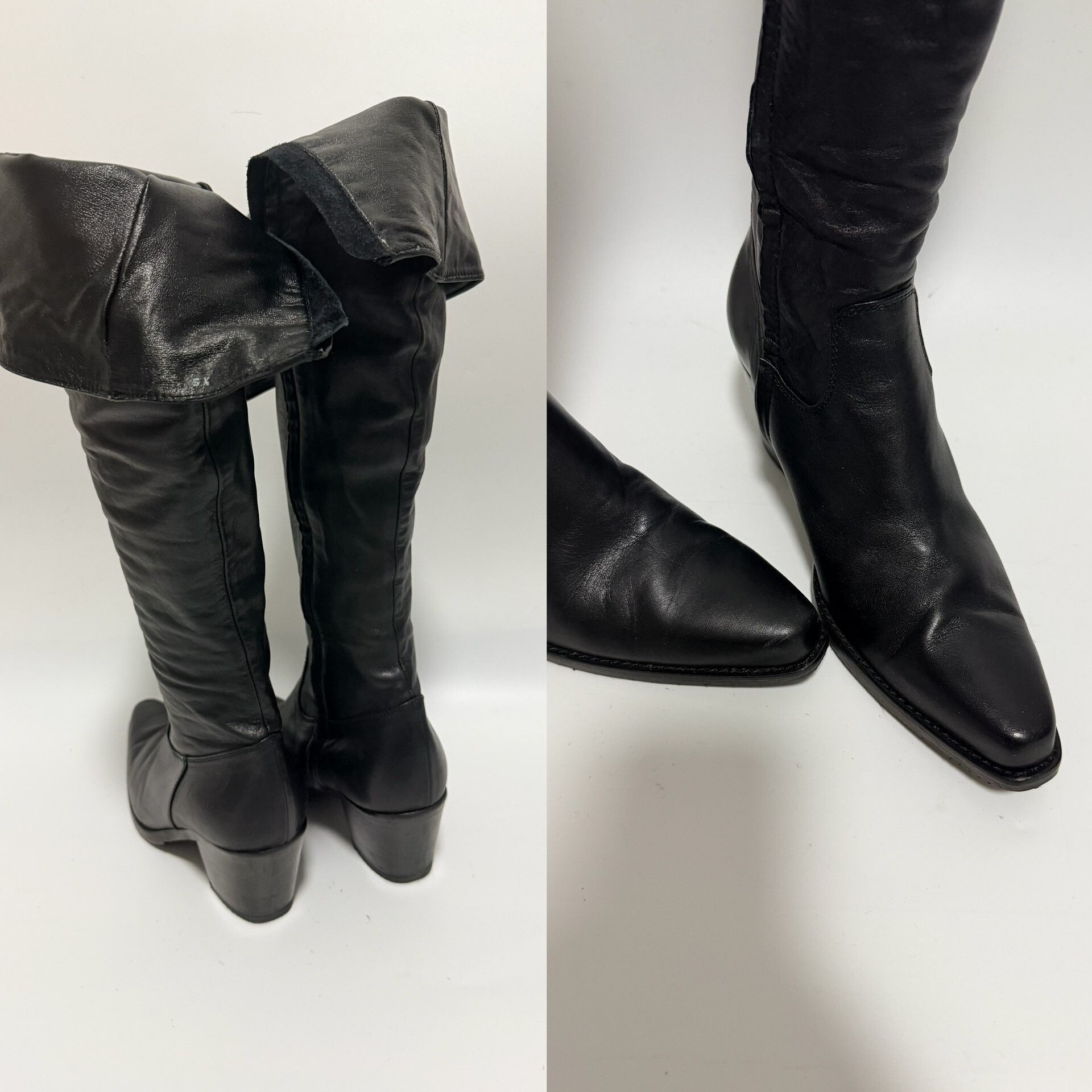 Junya Watanabe Junya Watanabe Black Tall Boots 37 Size US 6 / IT 36 - 8 Thumbnail
