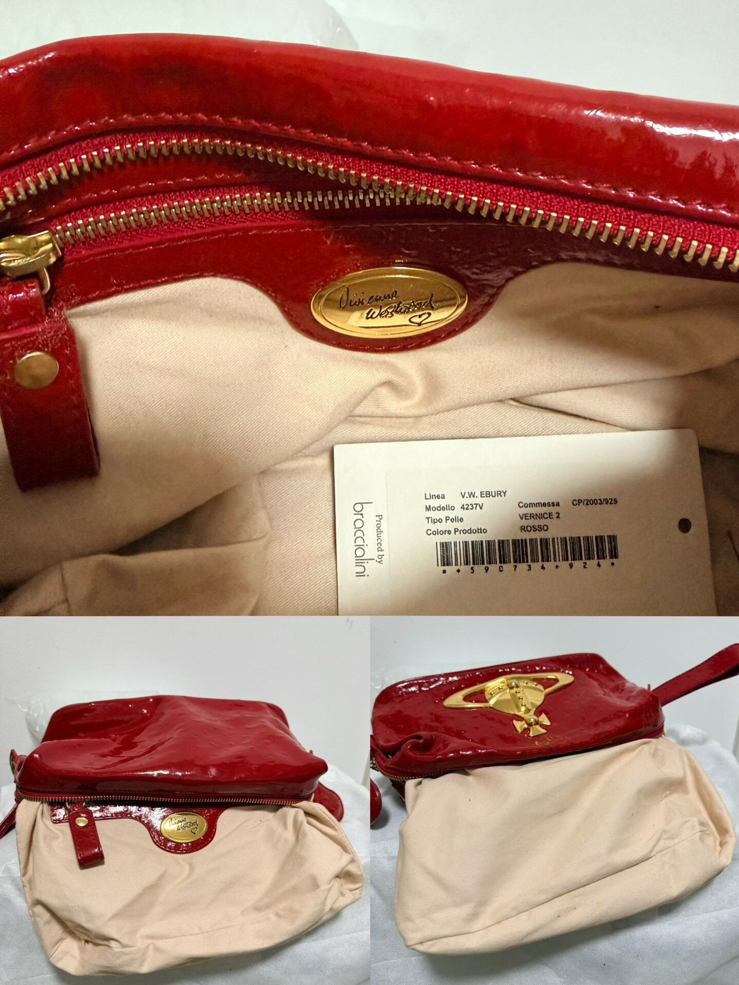 Vivienne Westwood Vivienne Westwood Saturn Logo Clutch Size ONE SIZE - 8 Thumbnail