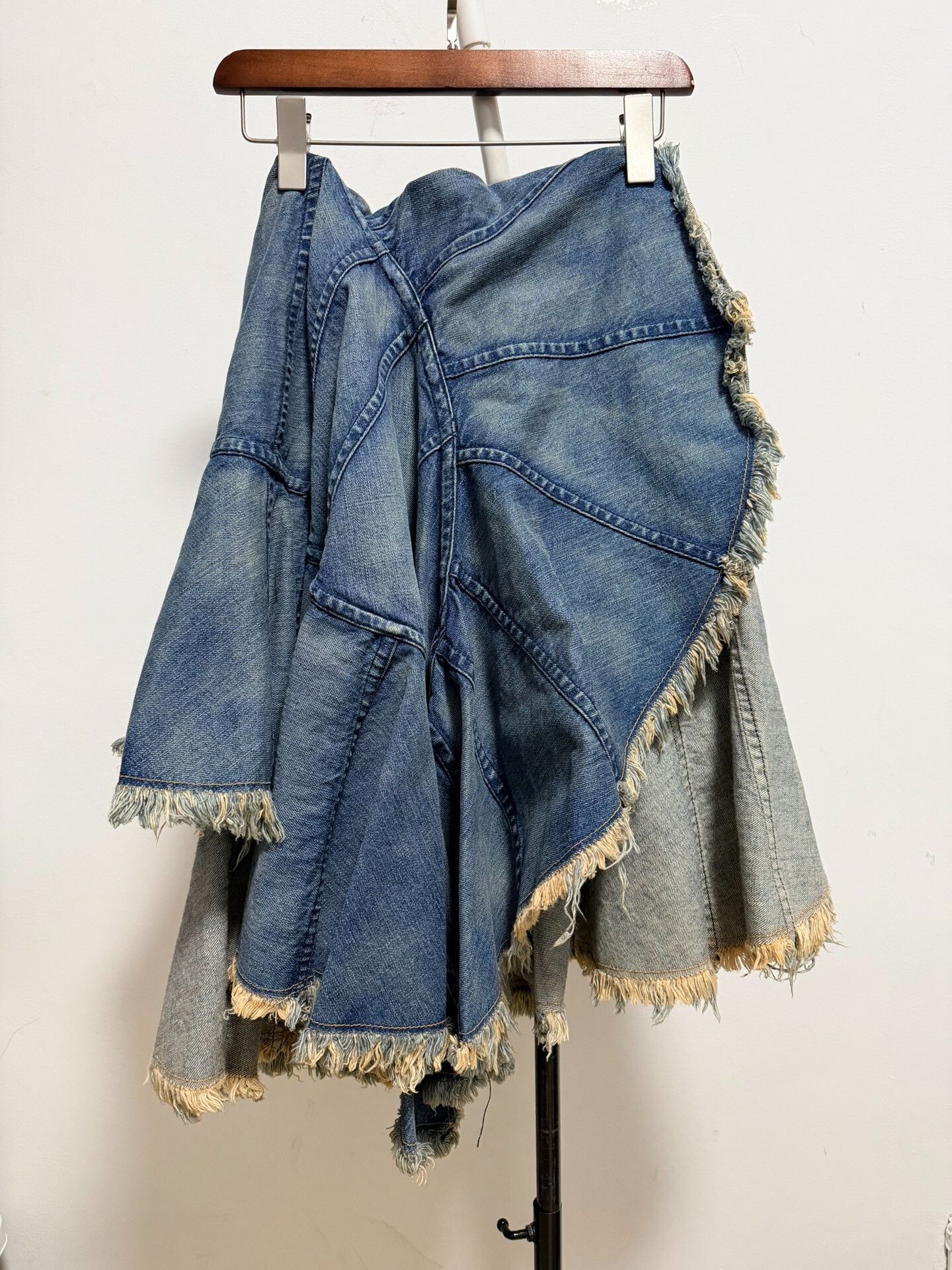 Junya Watanabe Junya Watanabe 2005 Denim Skirt S Size 34" / US 12 / IT 48 - 4 Thumbnail