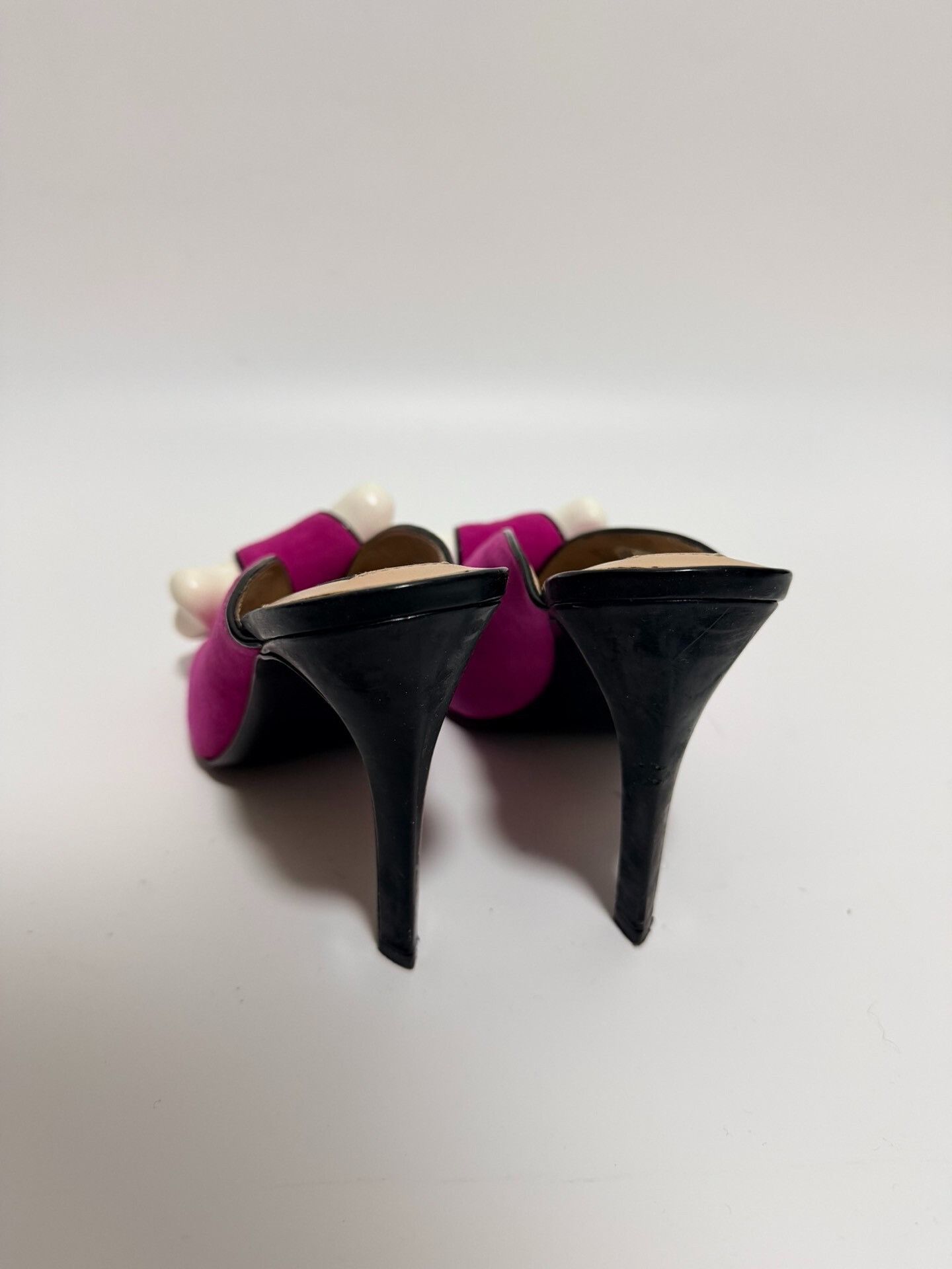 Jeremy Scott Jeremy Scott 2010SS Pink Bone Heel Mules Size US 7 / IT 37 - 8 Thumbnail