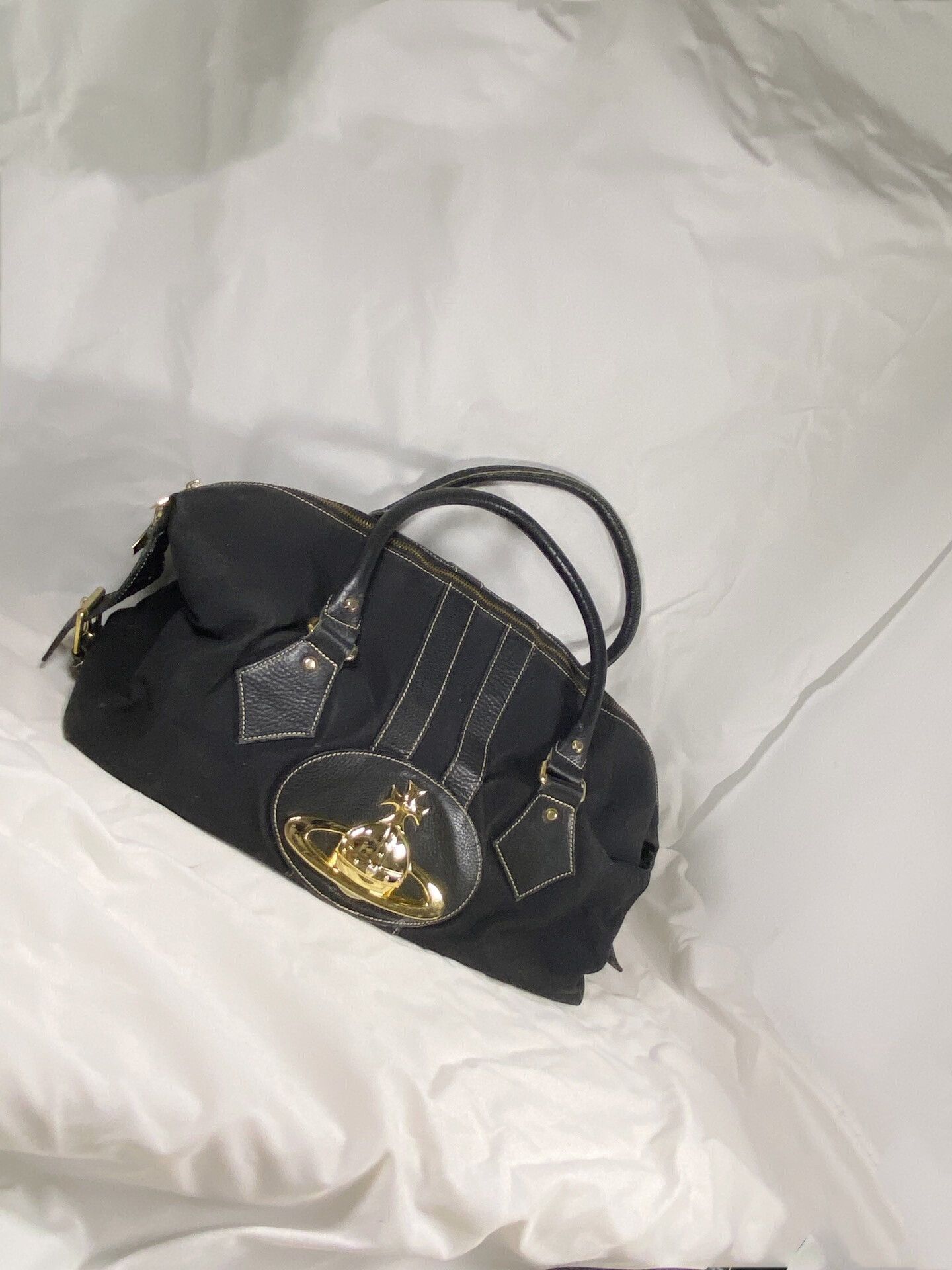 Vivienne Westwood Vivienne Westwood Saturn Logo Boston Bag Size ONE SIZE - 4 Thumbnail