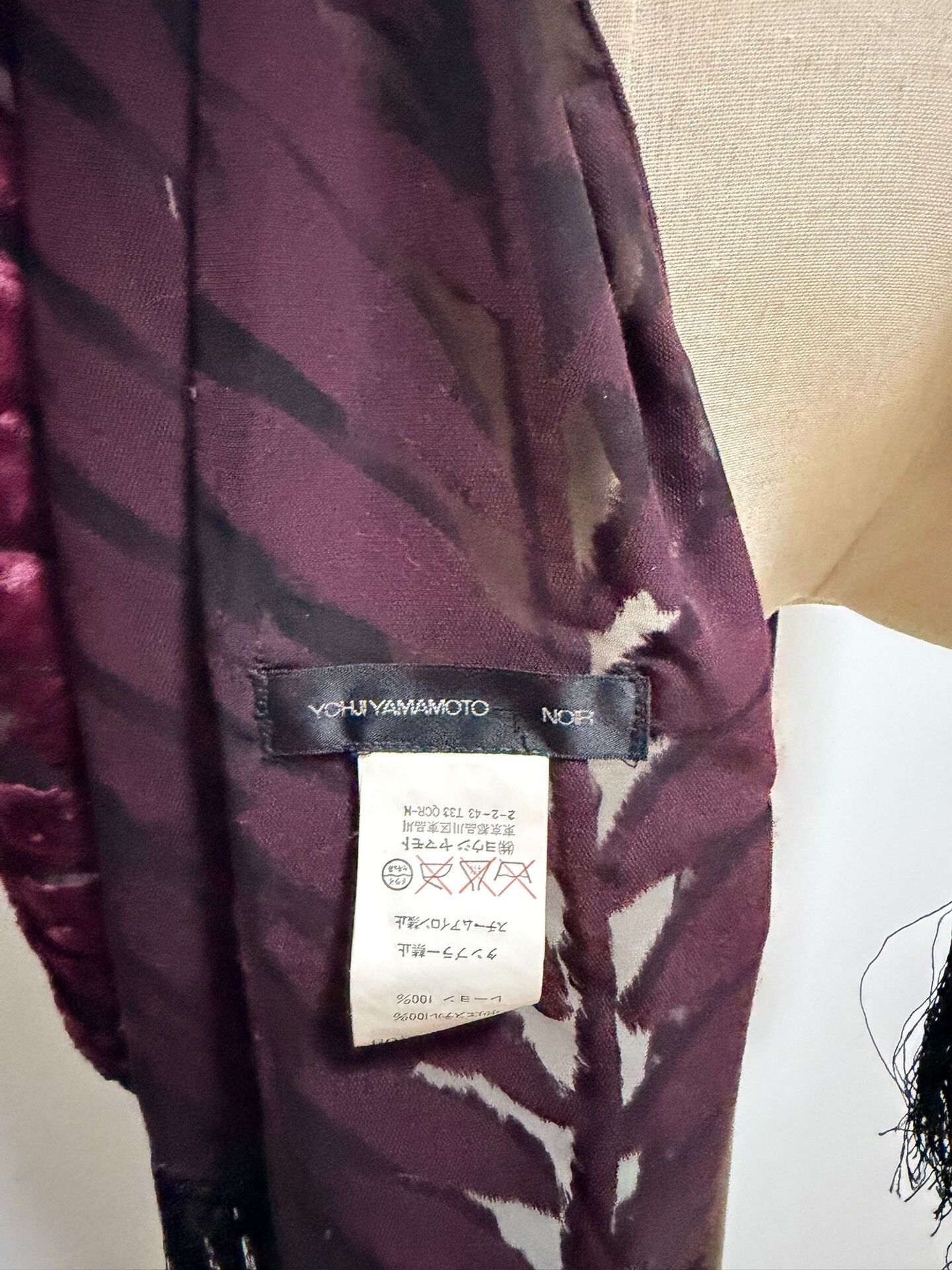 Yohji Yamamoto Yohji Yamamoto Noir Scarf Size ONE SIZE - 5 Thumbnail