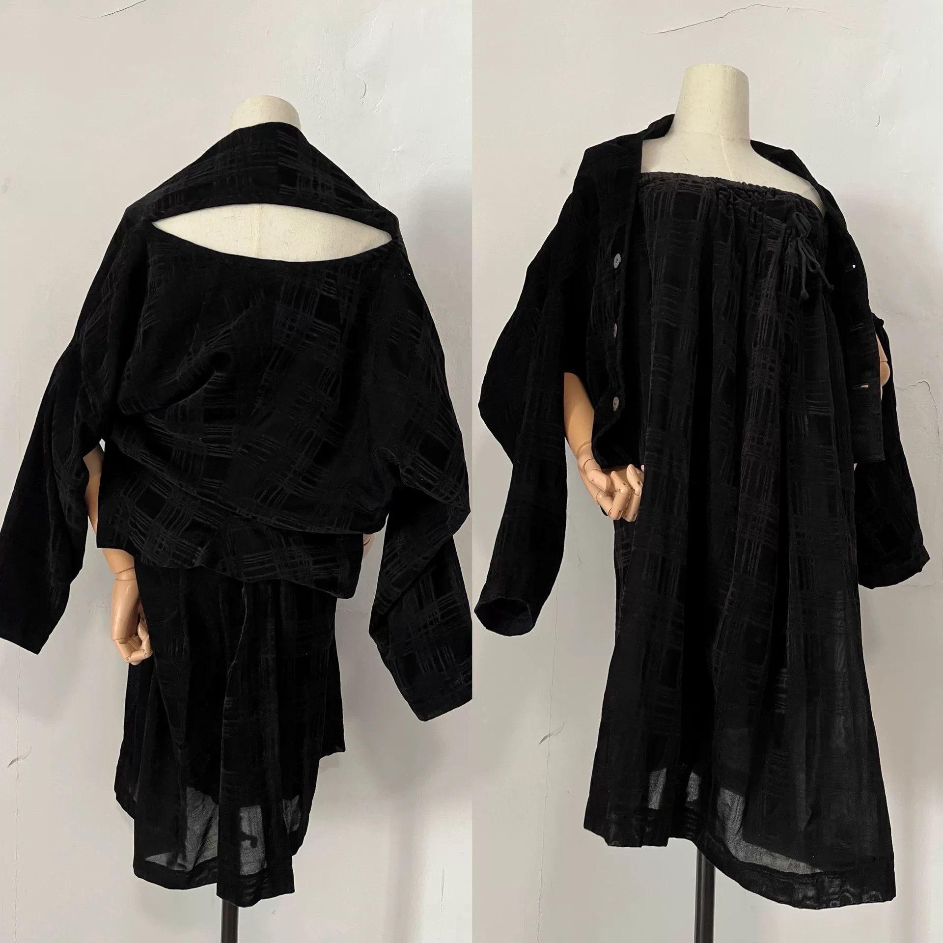 Comme des Garcons Comme des Garçons 90s Velvet Top Skirt Set Size S / US 4 / IT 40 - 8 Thumbnail
