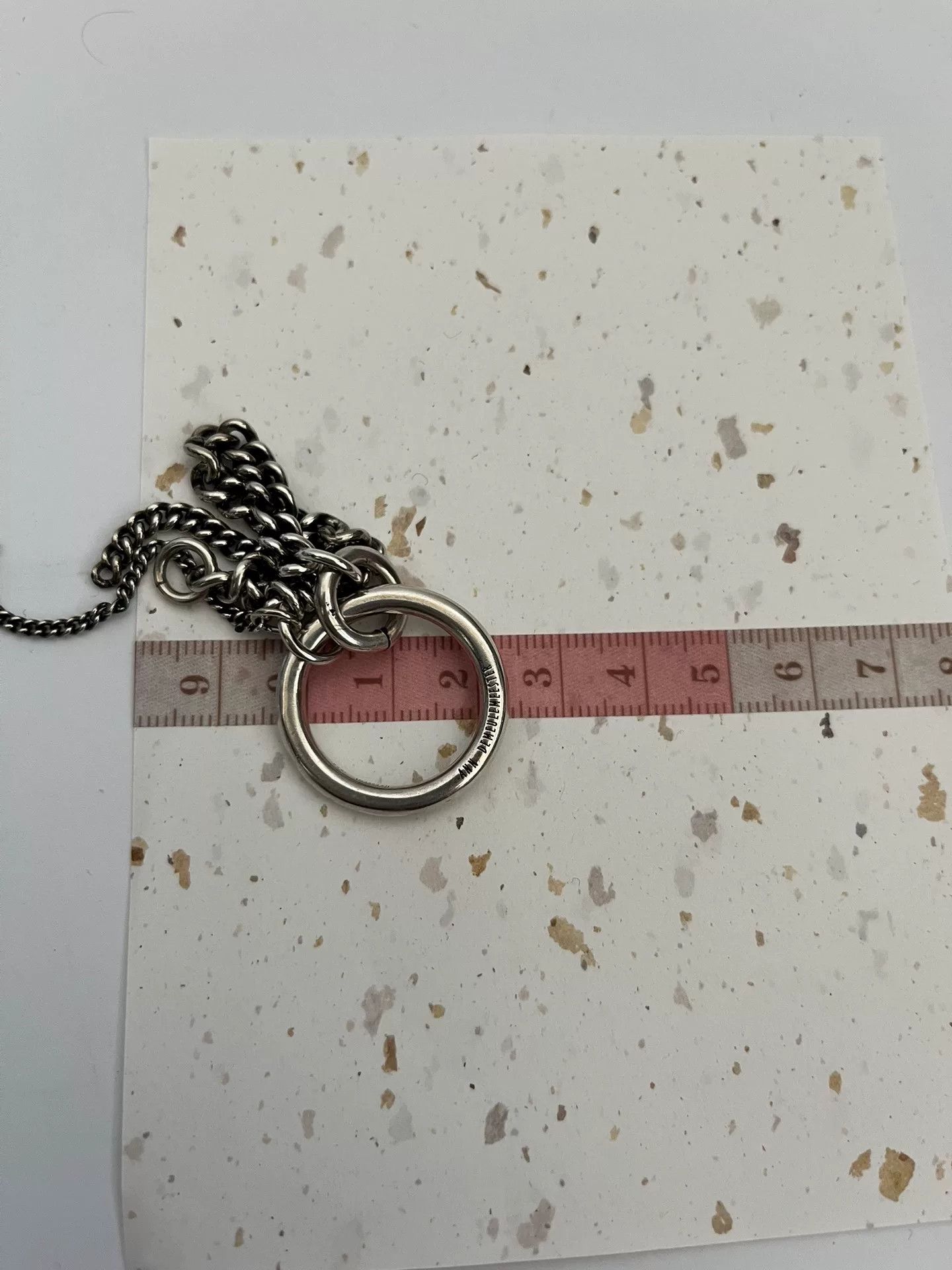 Ann Demeulemeester Ann Demeulemeester Silver Chain Ring Size ONE SIZE - 6 Thumbnail
